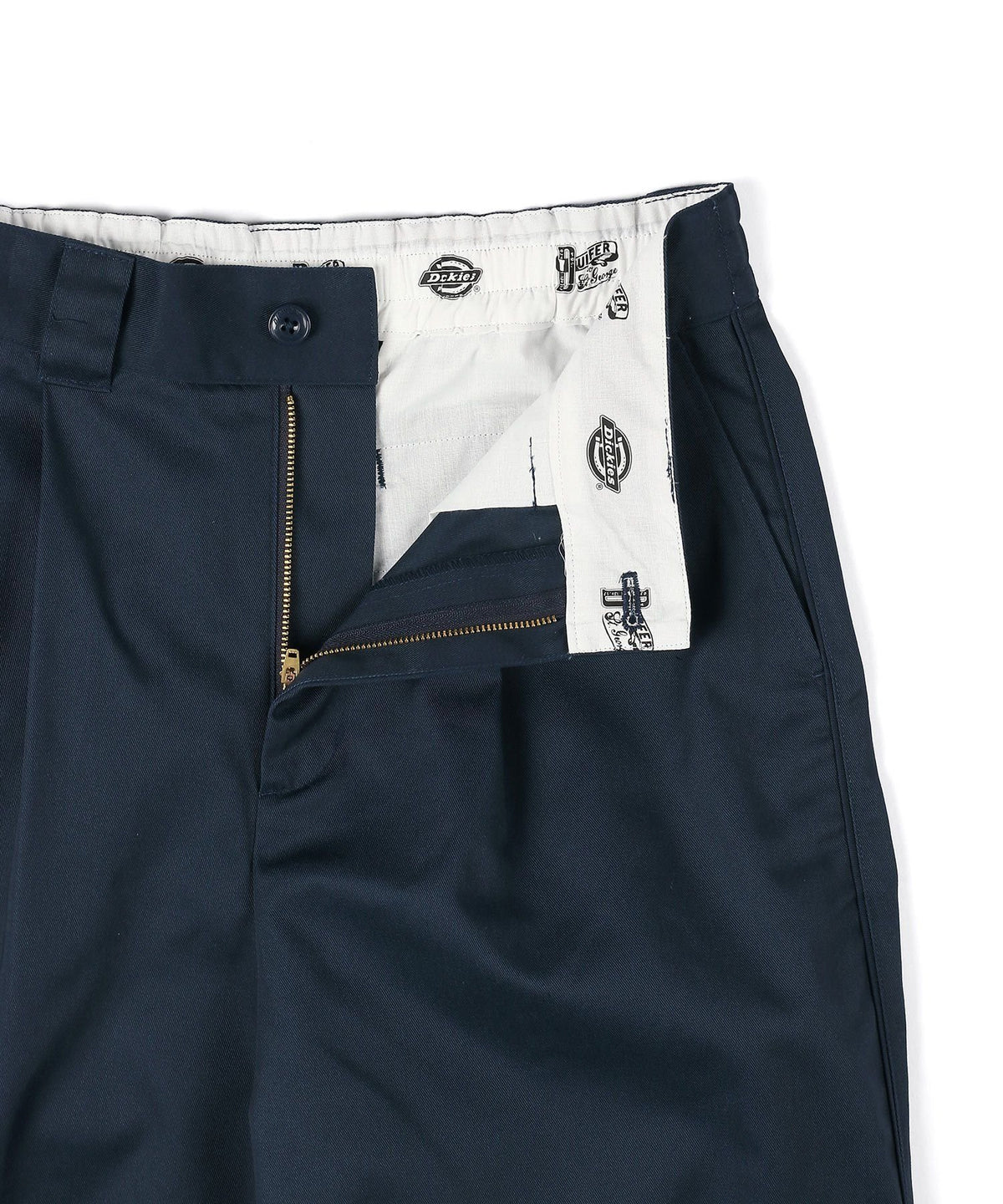 DICKIES × DUFFER ワンタック ワイドテーパードパンツ