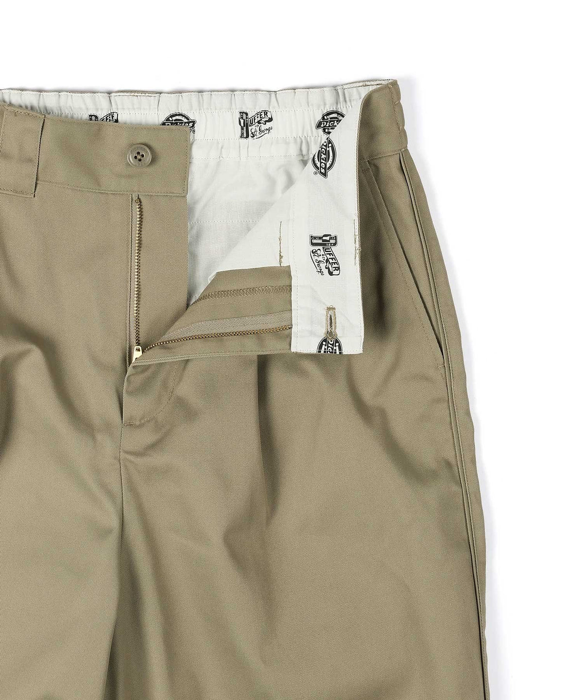 DICKIES × DUFFER ワンタック ワイドテーパードパンツ