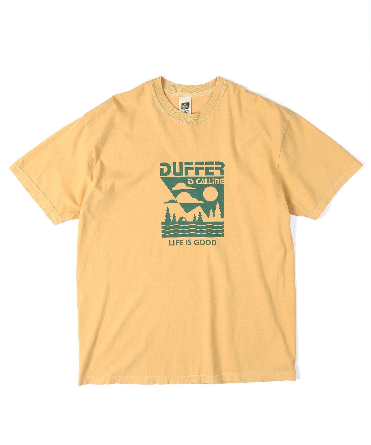 ピグメントダイ グラフィックTシャツ