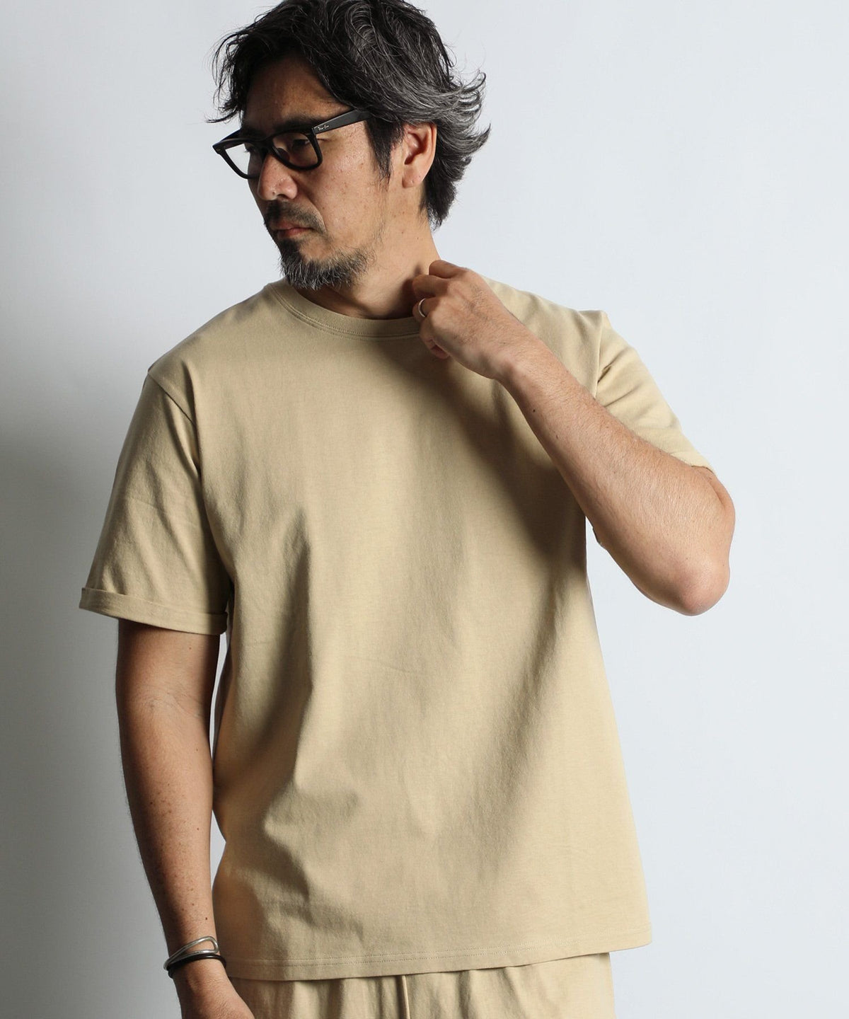 セットアップ対応 ヘビーウェイト ロールアップTシャツ
