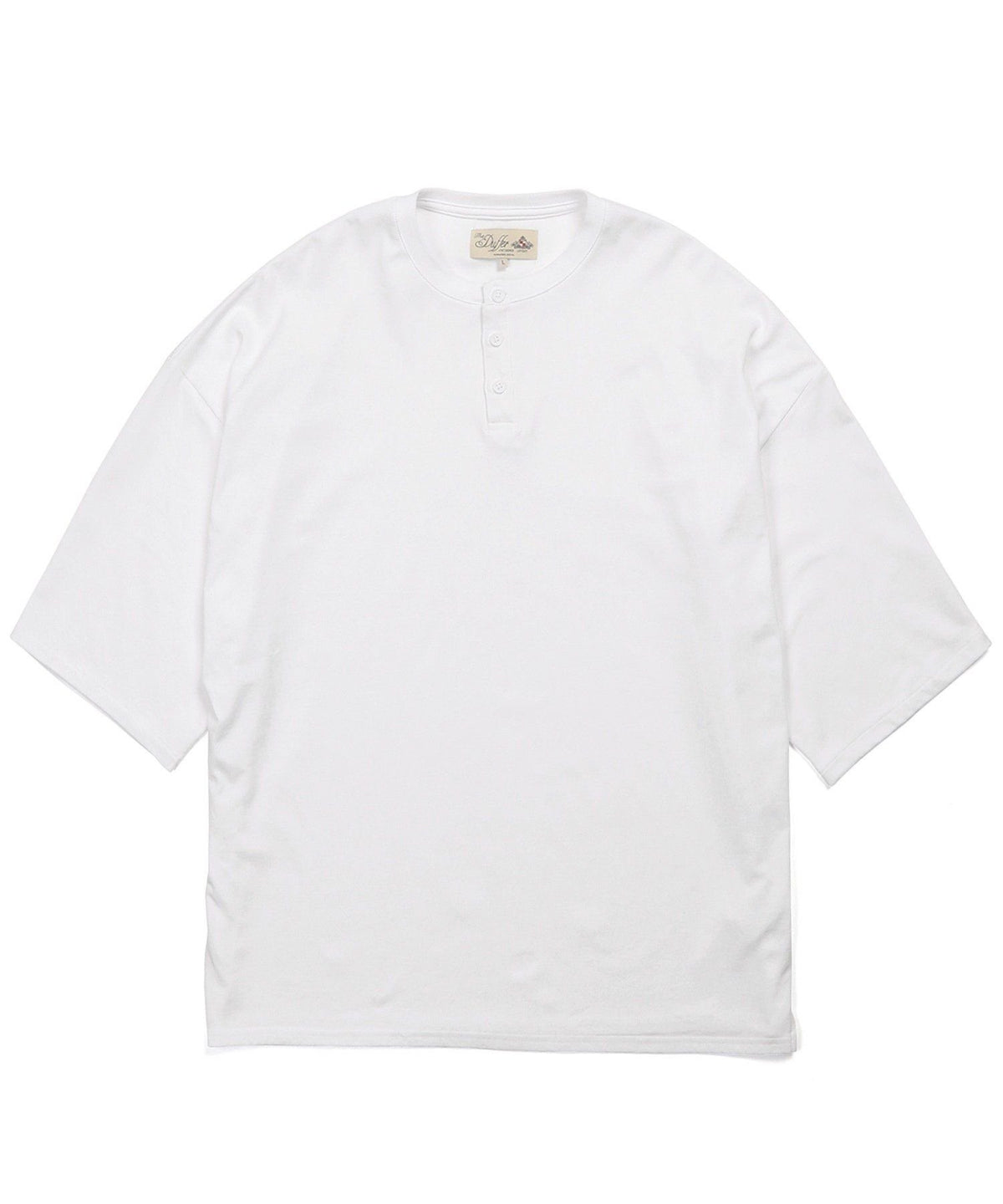 2層構造 吸水速乾クールマックス オーバーサイズ リラックス ヘンリーTシャツ