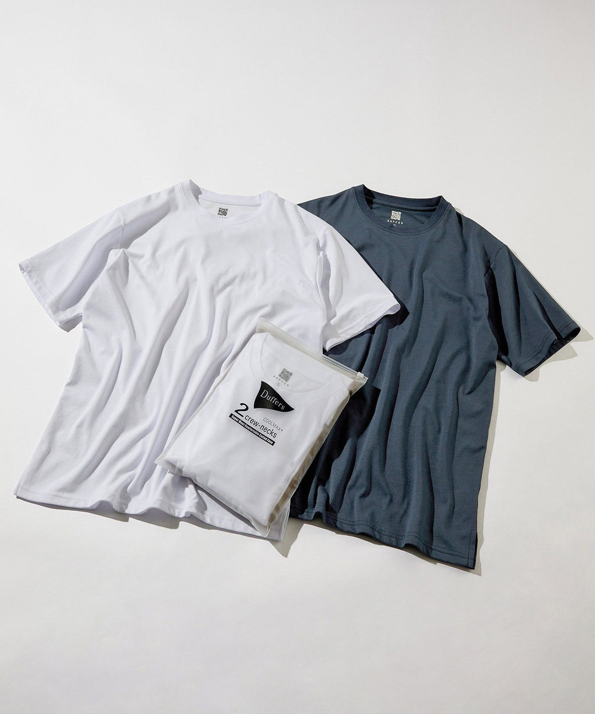 2層構造 吸水速乾 クールマックス 2PACKS ベーシックTシャツ【WEB限定アイテム】