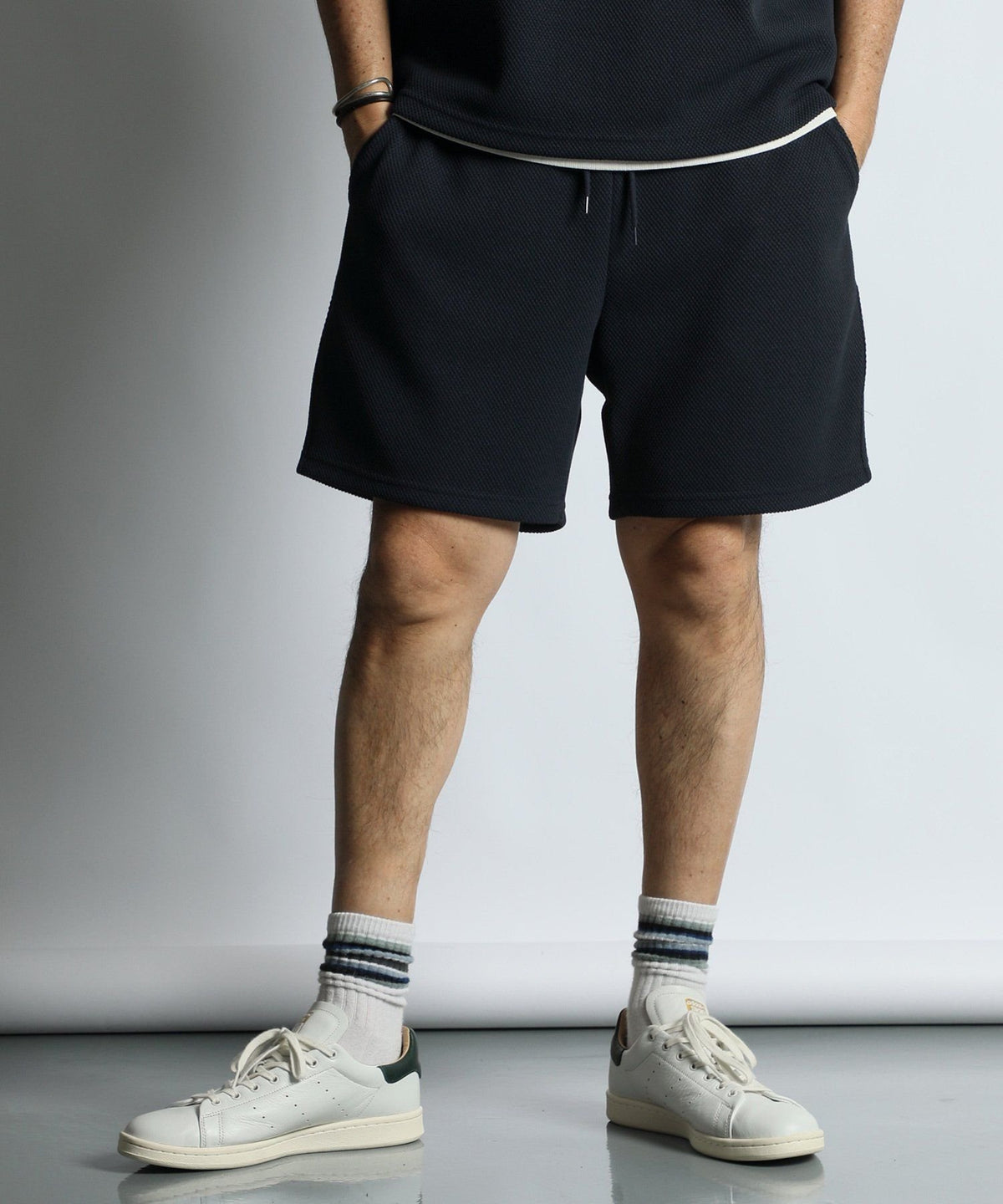 Set-up compatible functional material “Airflex” pique shorts