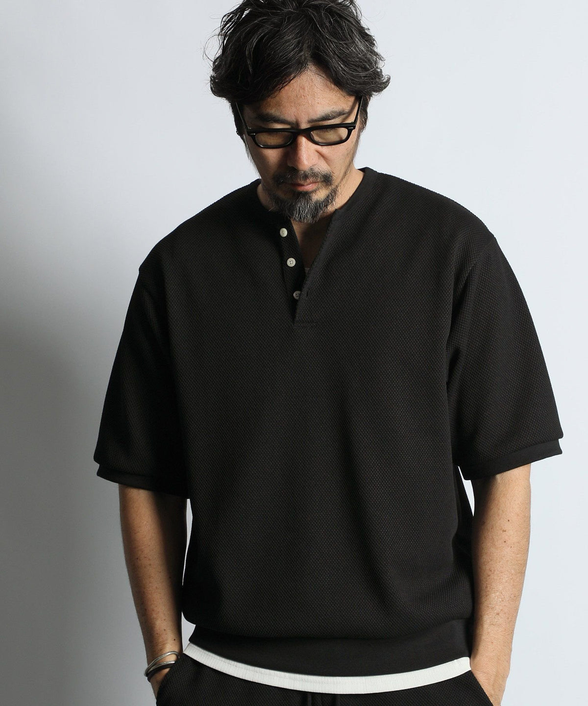 セットアップ対応 機能素材「エアフレックス」鹿の子Tシャツ