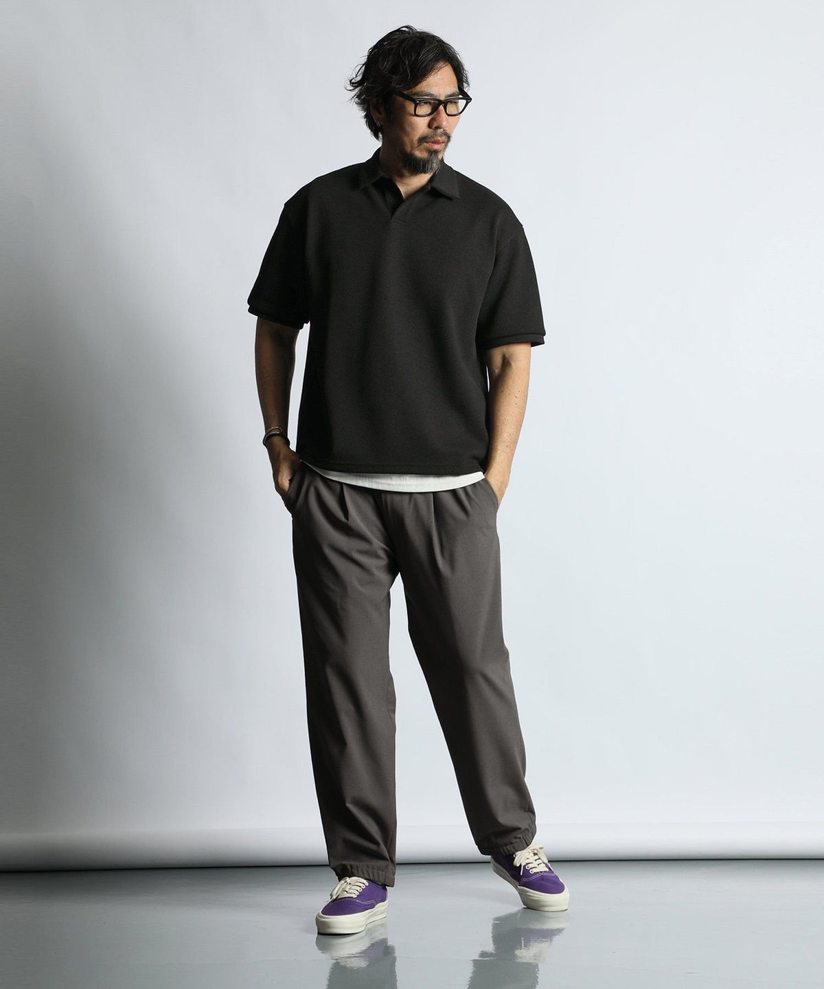 Setup compatible functional material “Airflex” pique skipper polo