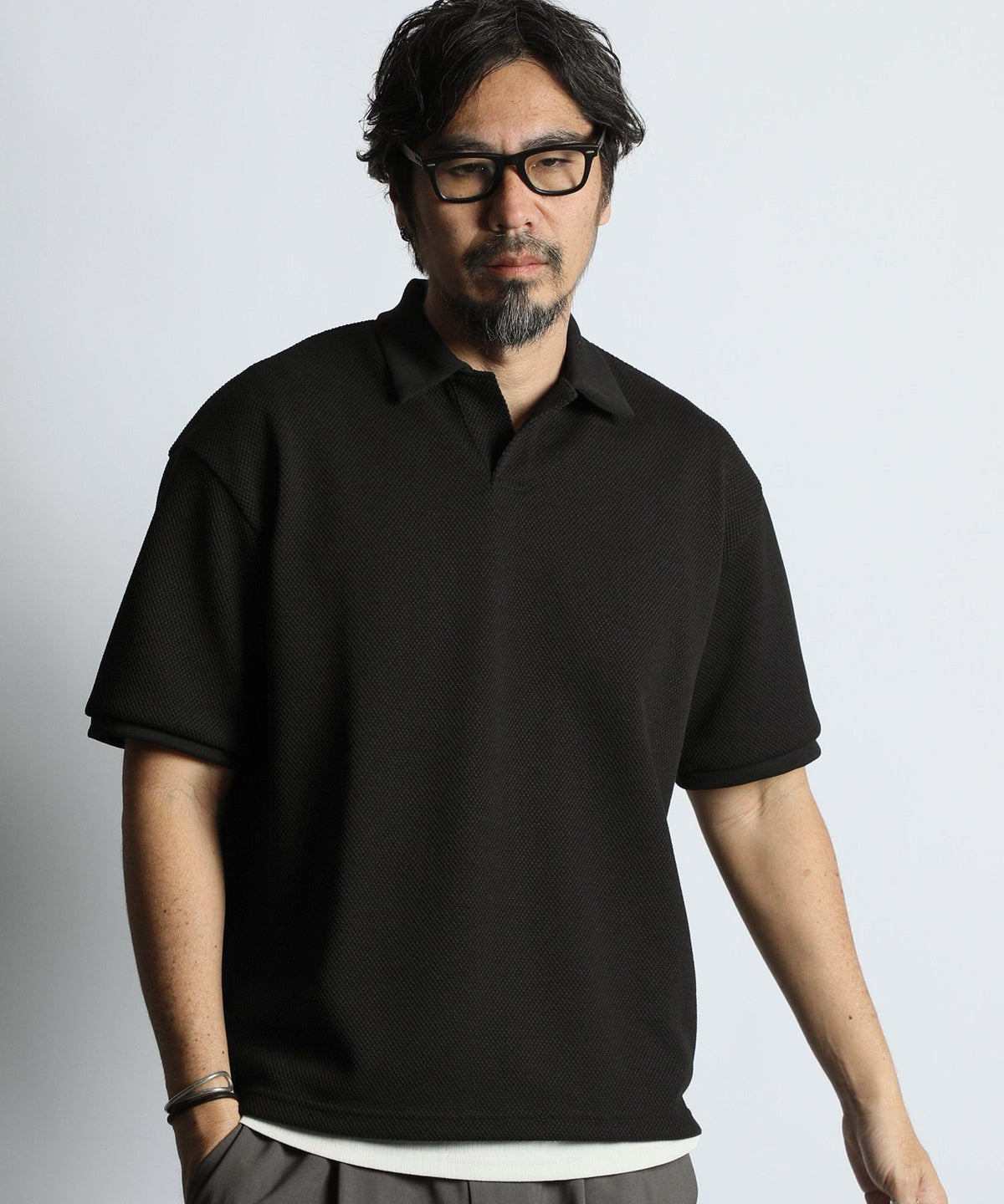 Setup compatible functional material “Airflex” pique skipper polo
