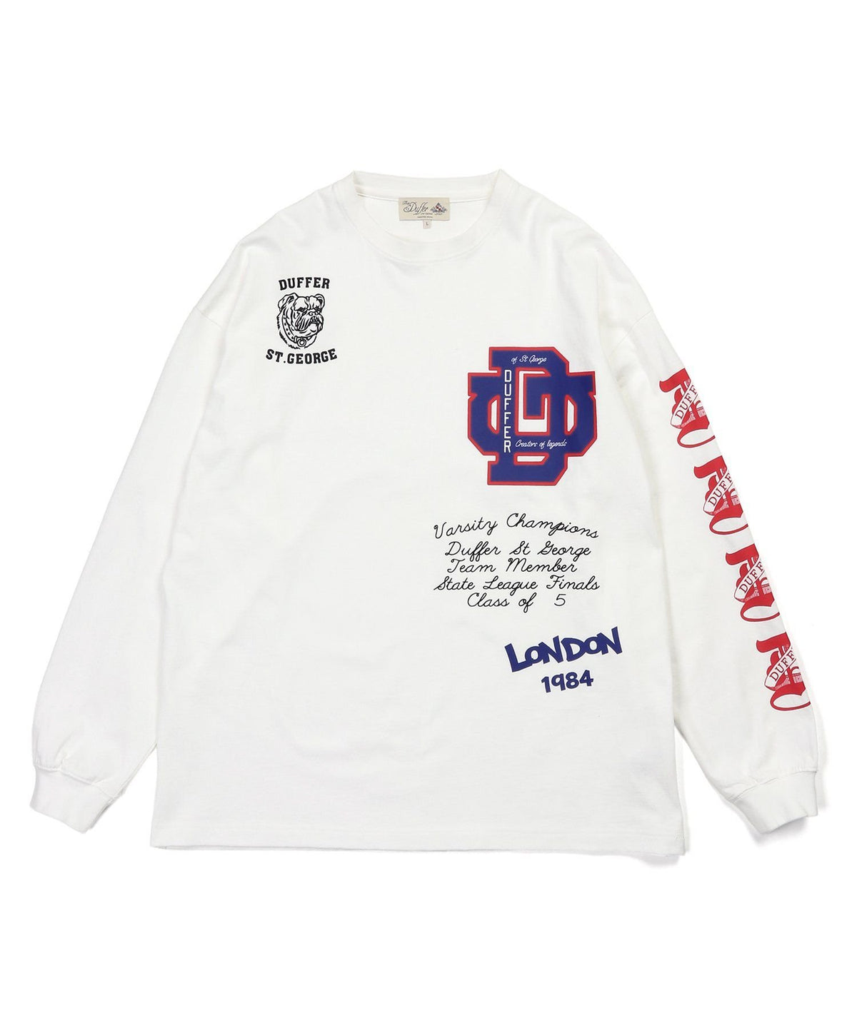 DUFFERアーカイブ ロゴ ロングスリーブTシャツ