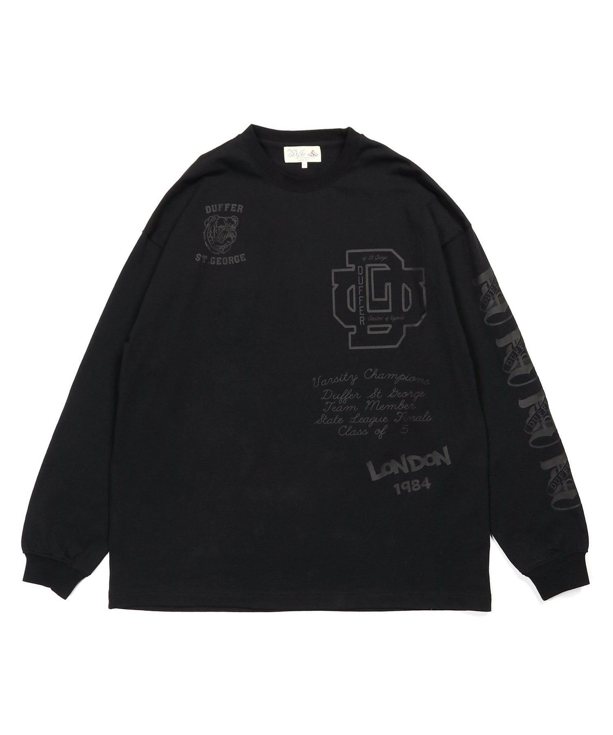 DUFFERアーカイブ ロゴ ロングスリーブTシャツ