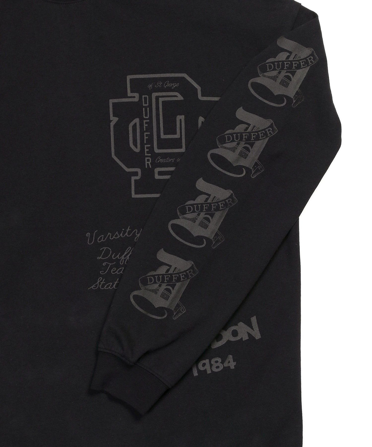 DUFFERアーカイブ ロゴ ロングスリーブTシャツ