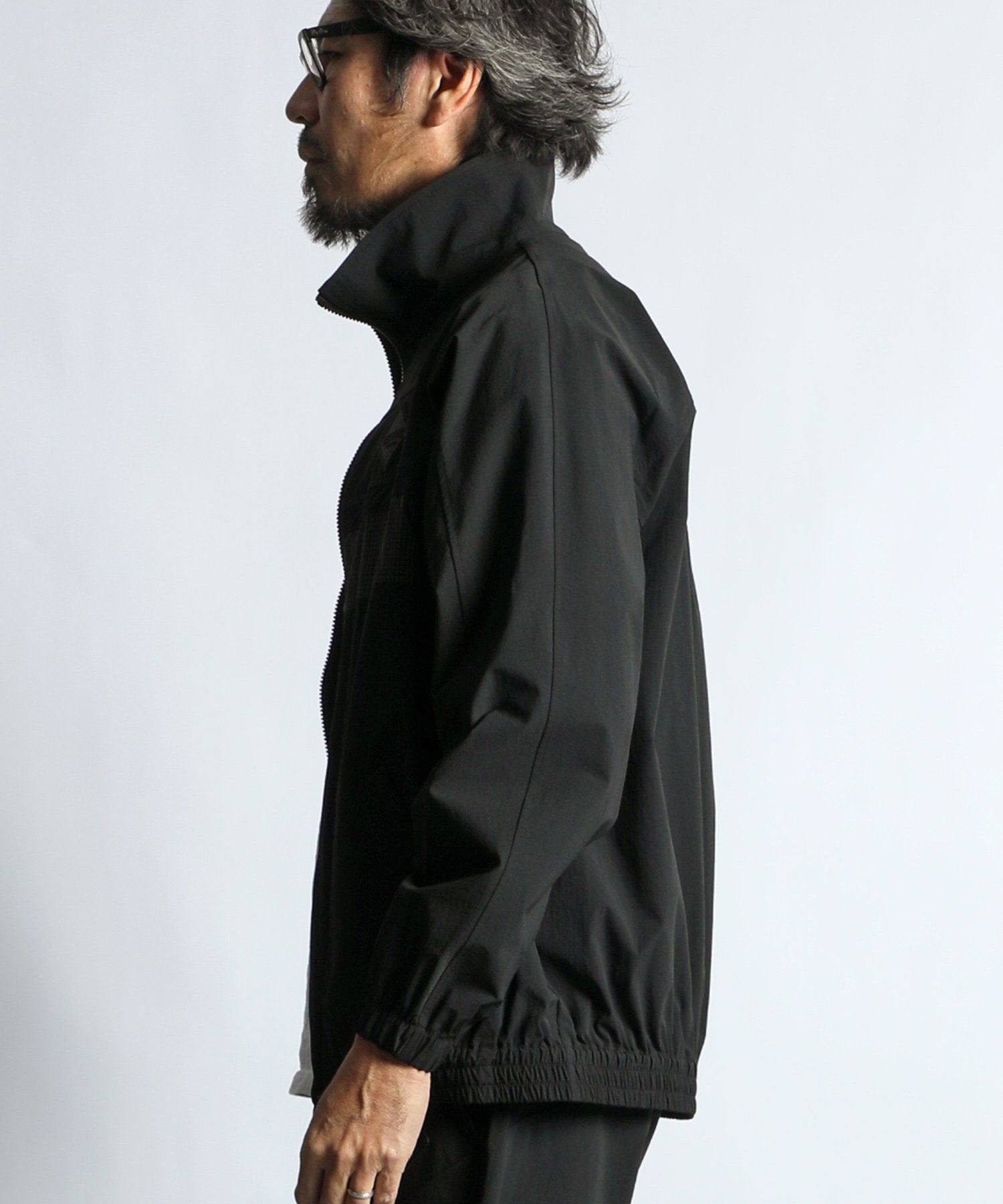 〔BLACK LABEL〕:セットアップ対応 コーデュラ スタンドブルゾン