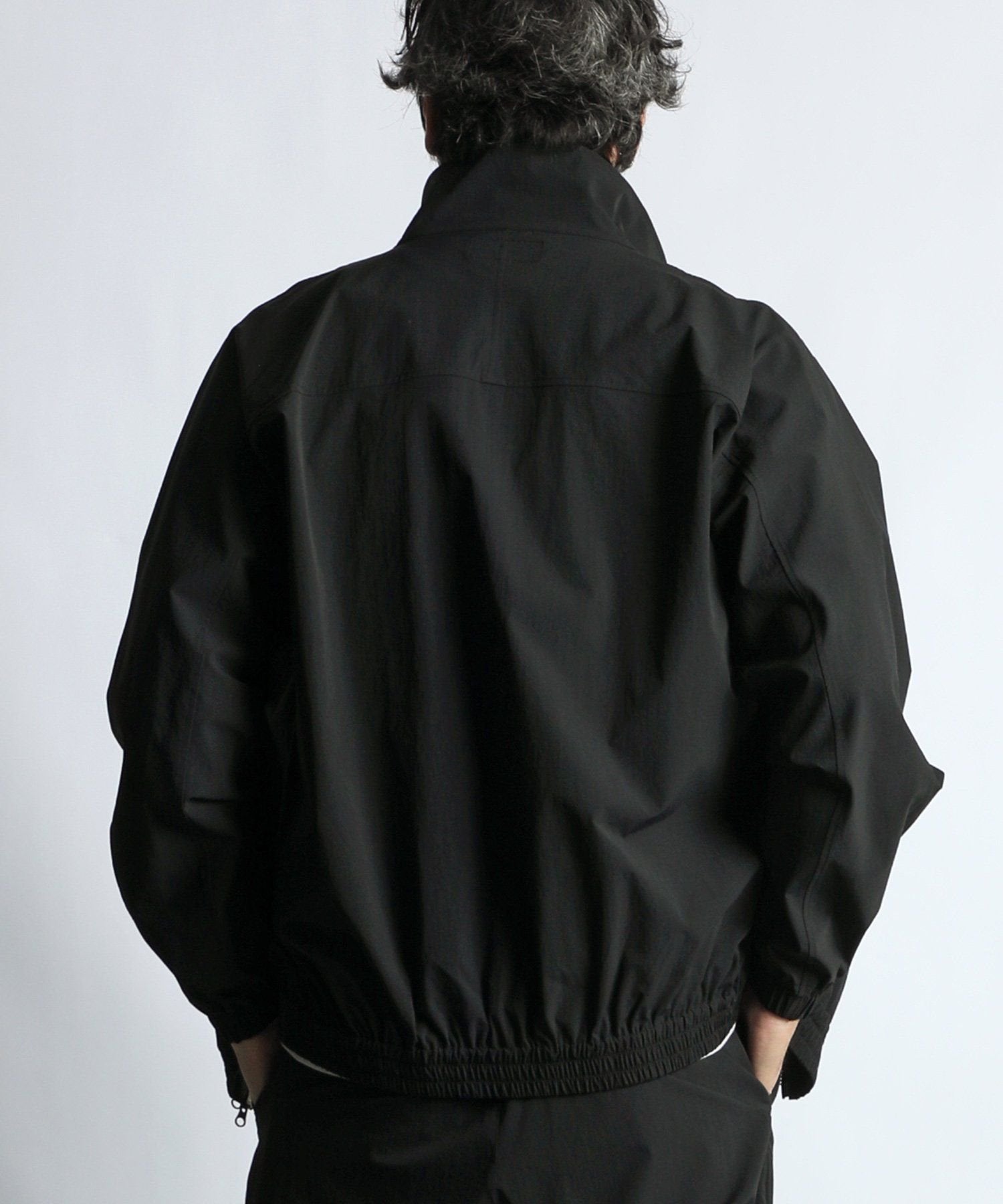 〔BLACK LABEL〕:セットアップ対応 コーデュラ スタンドブルゾン