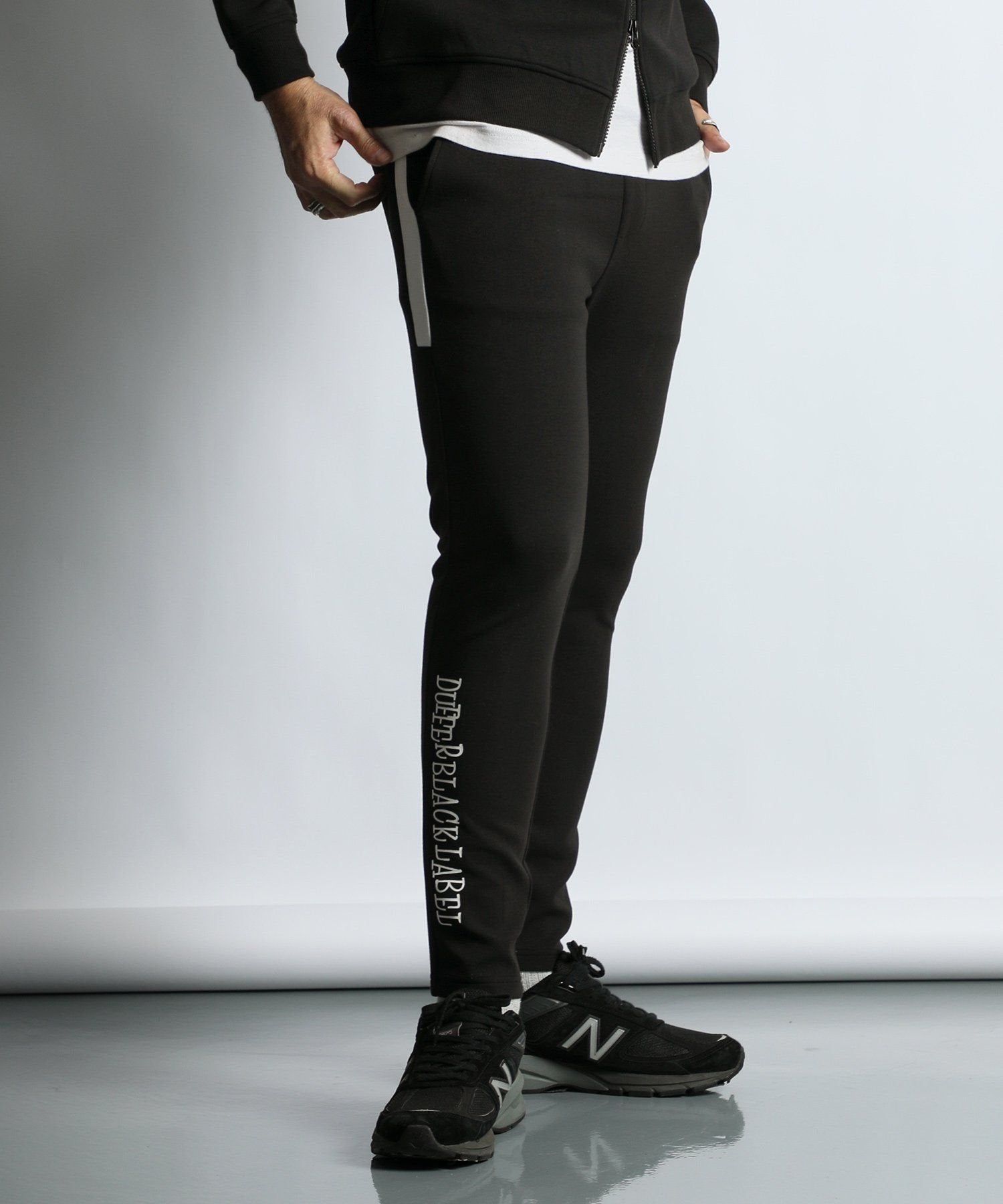 〔BLACK LABEL〕:セットアップ対応 ソロナ スリムパンツ
