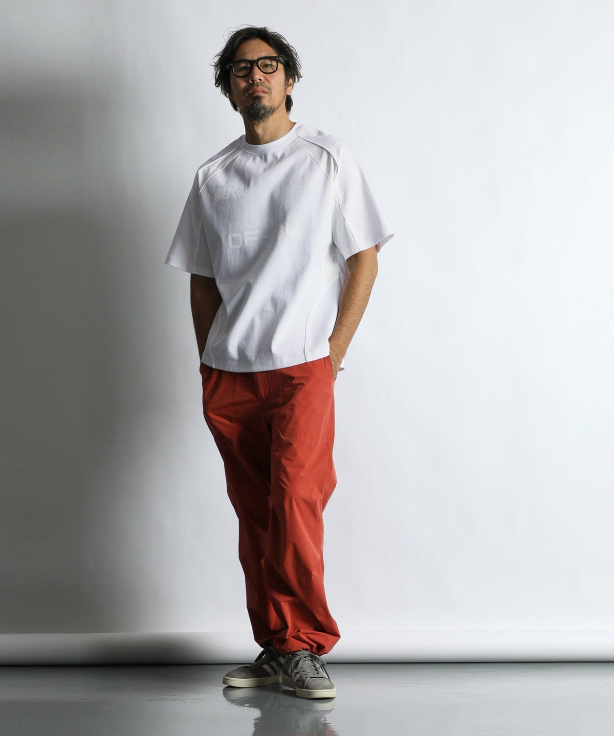 〔BLACK LABEL〕:ソロナポンチ メッシュパネル ゲームTEE