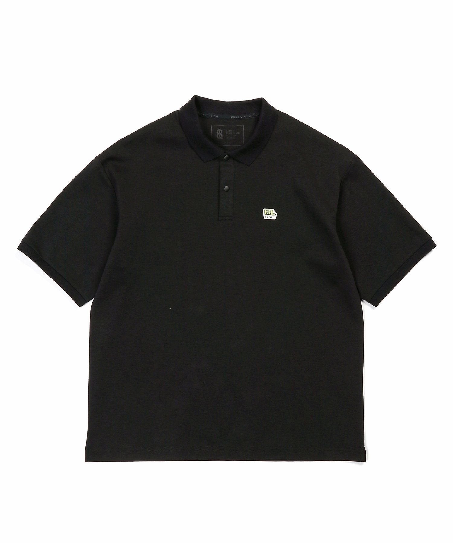 〔BLACK LABEL〕:ソロナポンチ リブ ポロシャツ