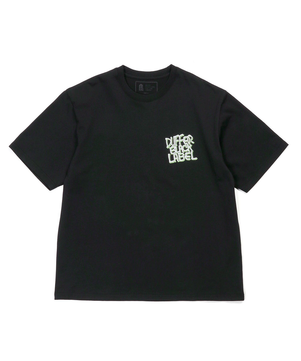 〔BLACK LABEL〕:CVC天竺 速乾 ネオンロゴTEE