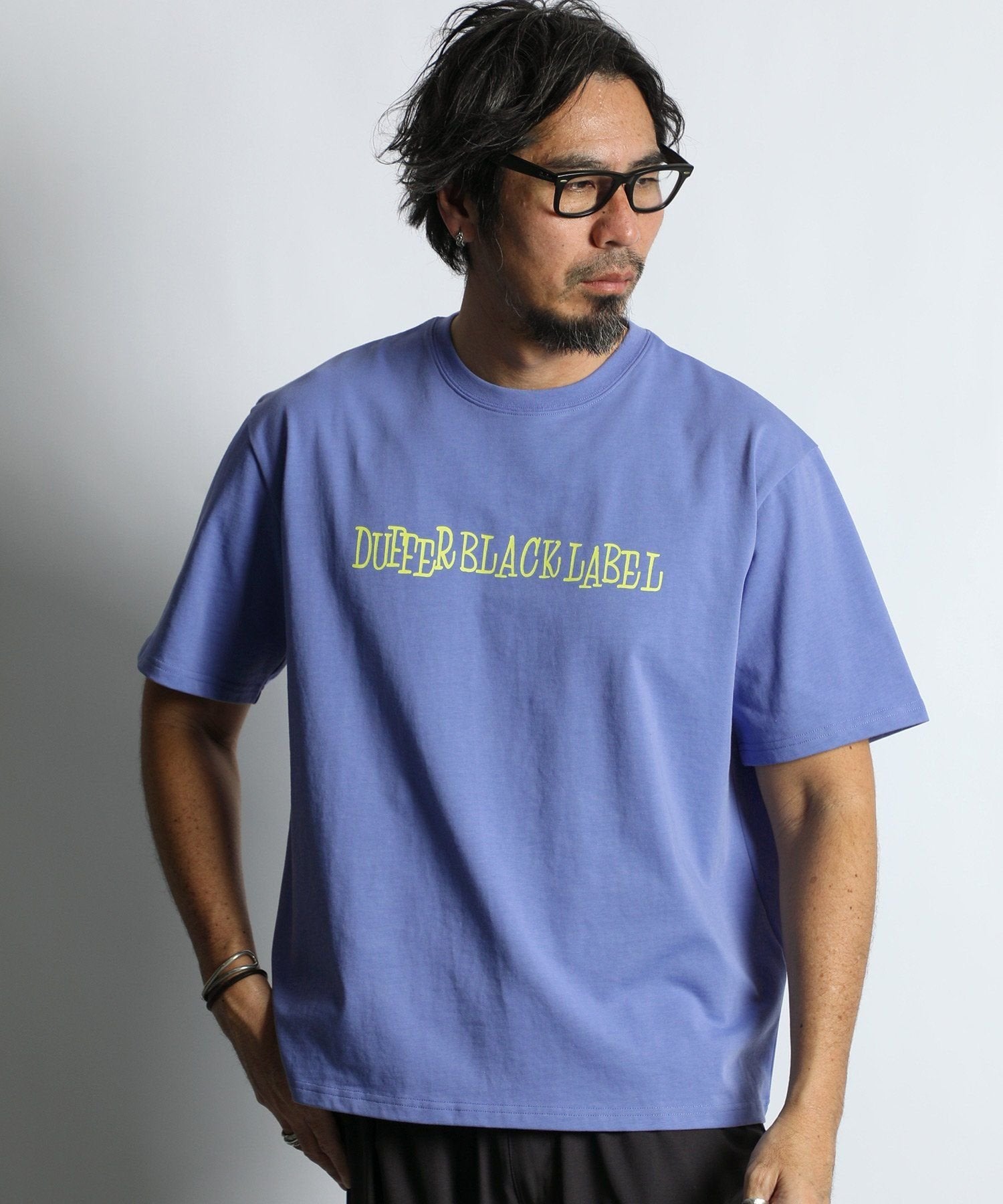 〔BLACK LABEL〕:CVC天竺 速乾 90sロゴTEE