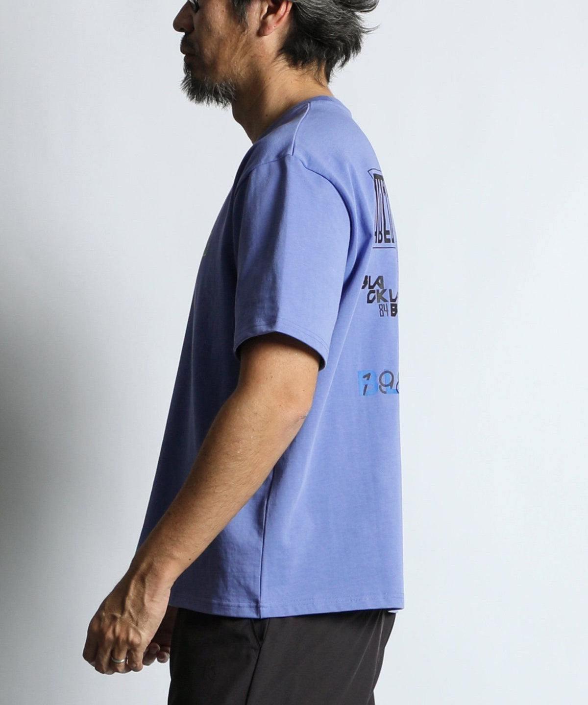 〔BLACK LABEL〕:CVC天竺 速乾 90sロゴTEE
