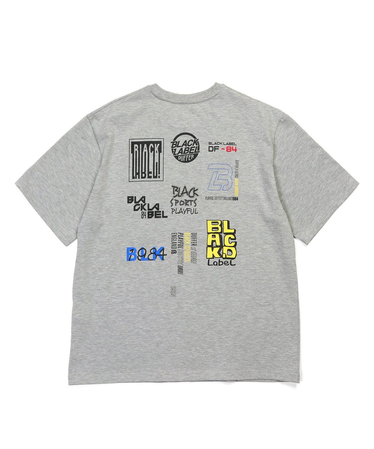 〔BLACK LABEL〕:CVC天竺 速乾 90sロゴTEE