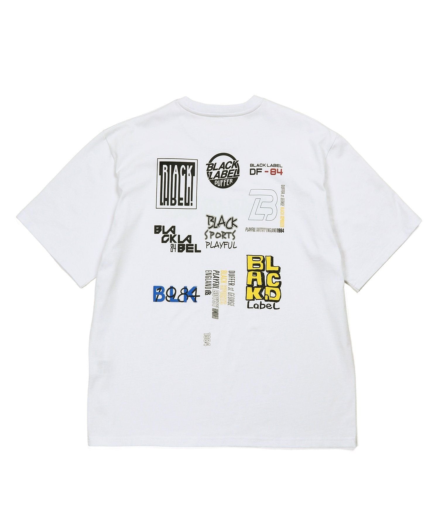 〔BLACK LABEL〕:CVC天竺 速乾 90sロゴTEE