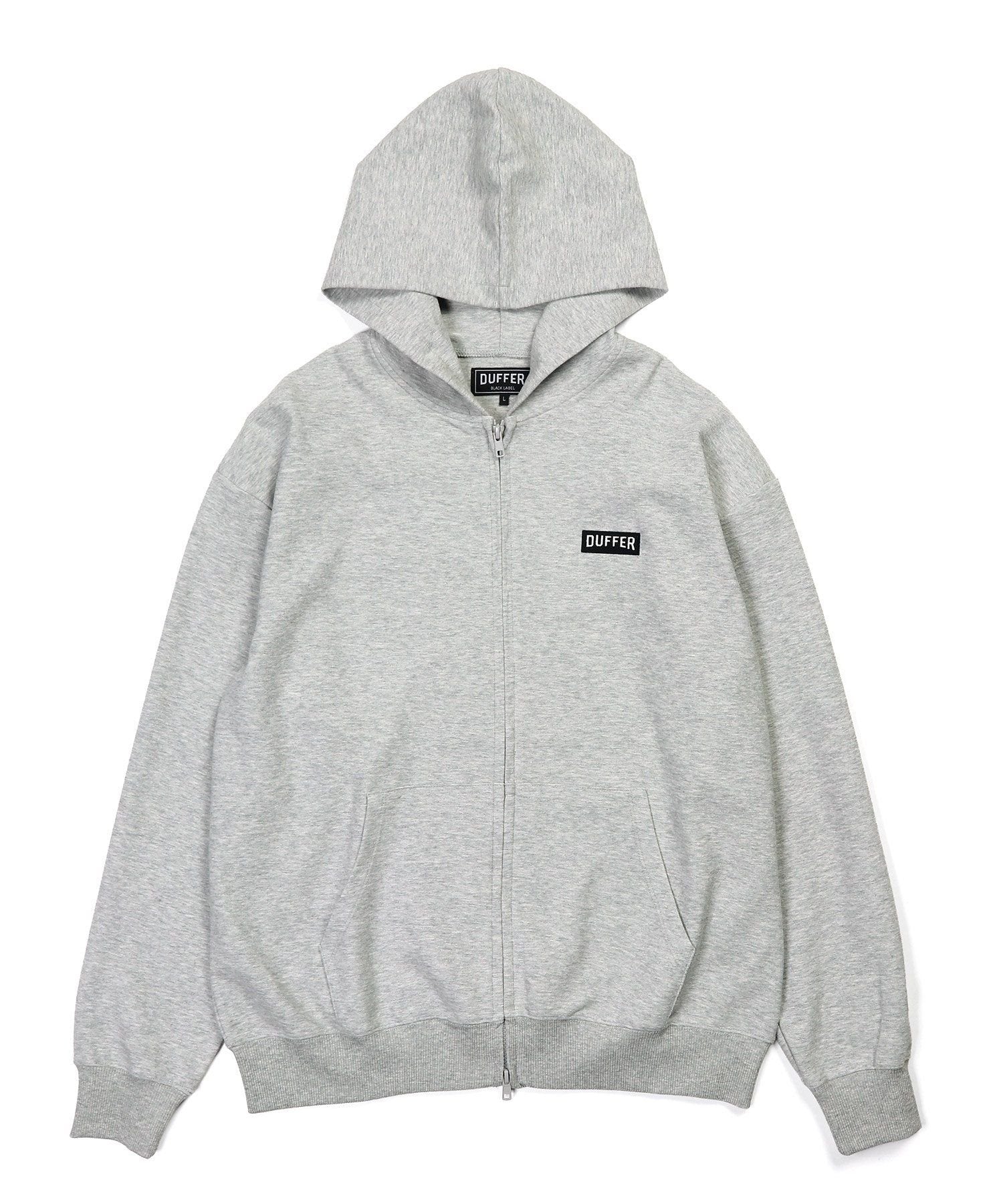 〔BLACK LABEL〕:セットアップ対応 ミニパイル ジップフーディ