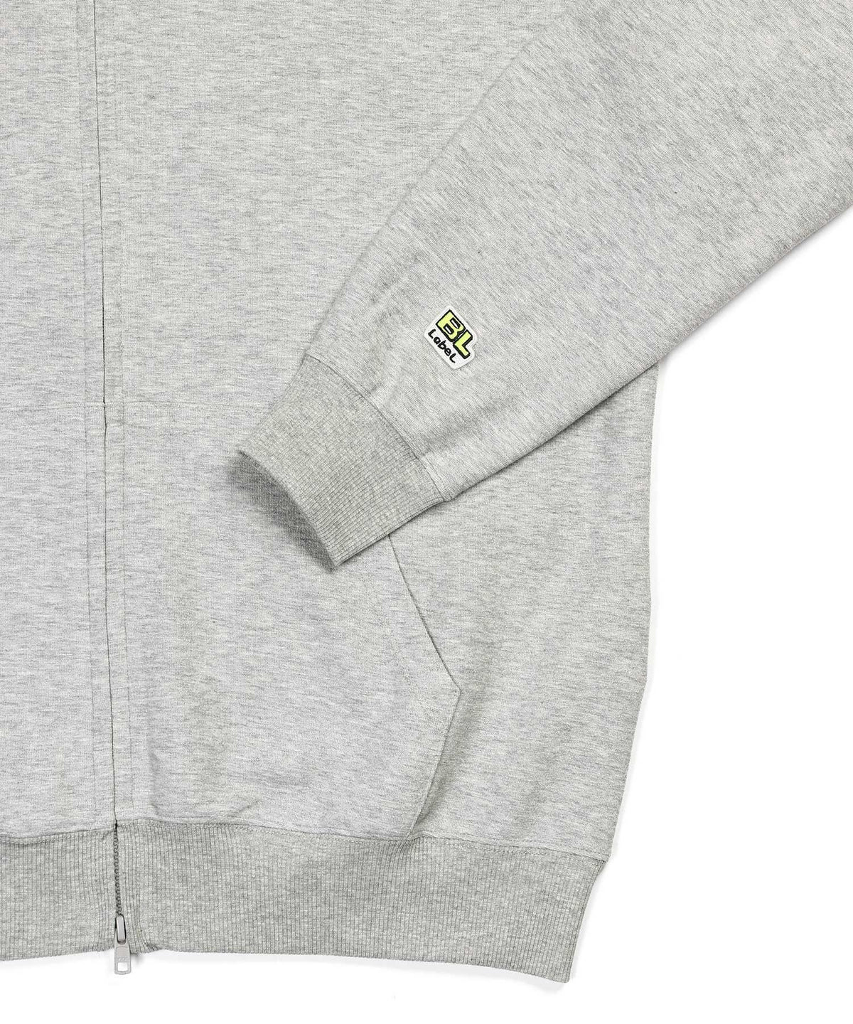 〔BLACK LABEL〕:セットアップ対応 ミニパイル ジップフーディ