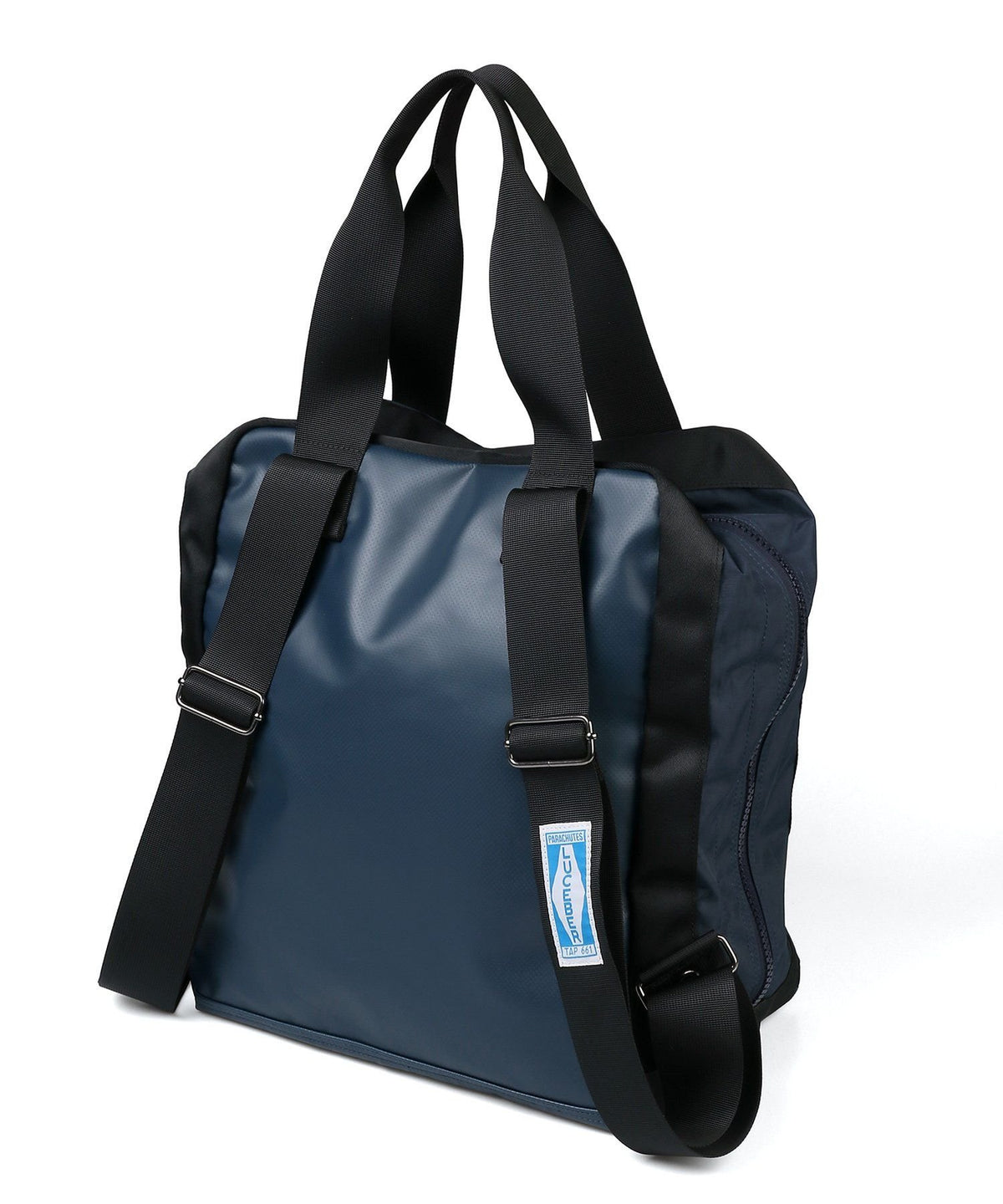 LUCEBER × BLACK LABEL:ルースバー別注 2ウェイ パラシュートバッグ