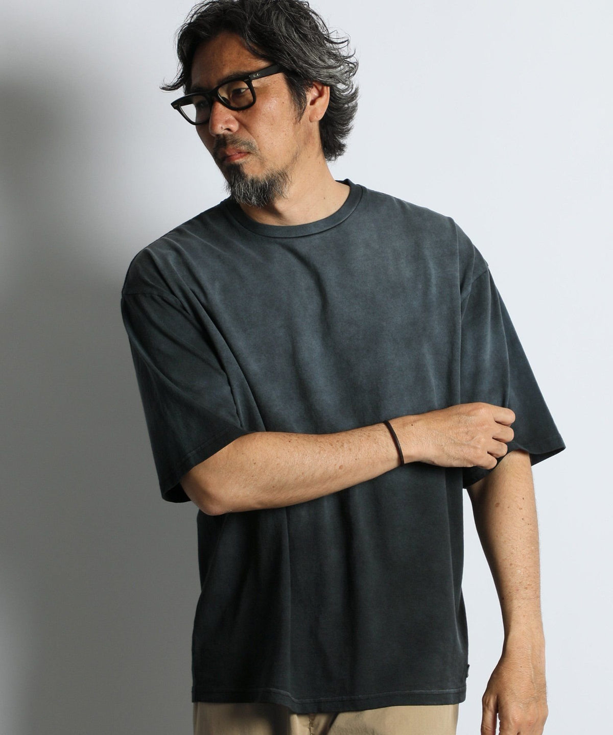 〔BLACK LABEL〕:ラッセルアスレティック別注 ガーメントダイTEE