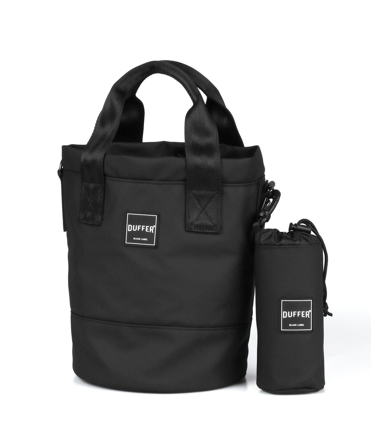 〔BLACK LABEL〕:2ウェイ仕様 ミニラウンドバッグ