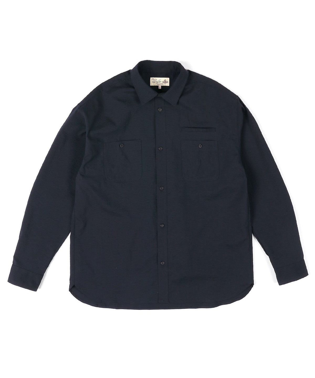 Set-up compatible Coolmax seersucker work shirt