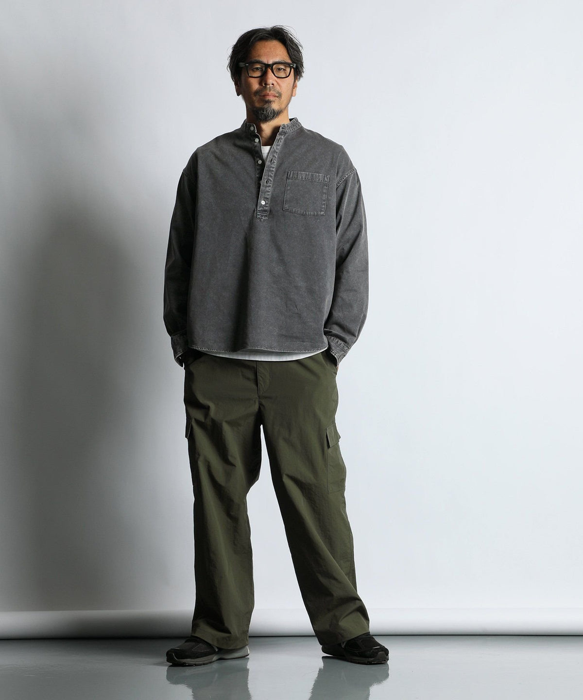 リップストップナイロン ワイド カーゴパンツ【WEB限定アイテム】
