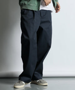 DICKIES × DUFFER ワンタック ワイドテーパードパンツ