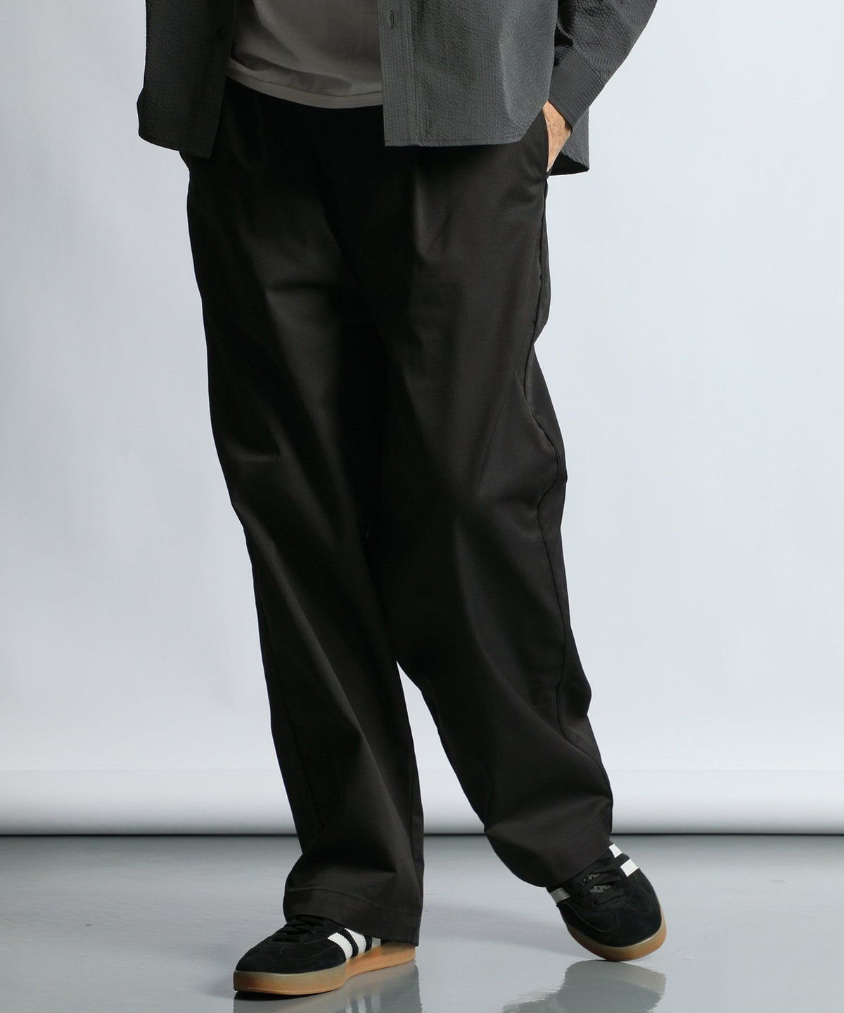 DICKIES × DUFFER ワンタック ワイドテーパードパンツ