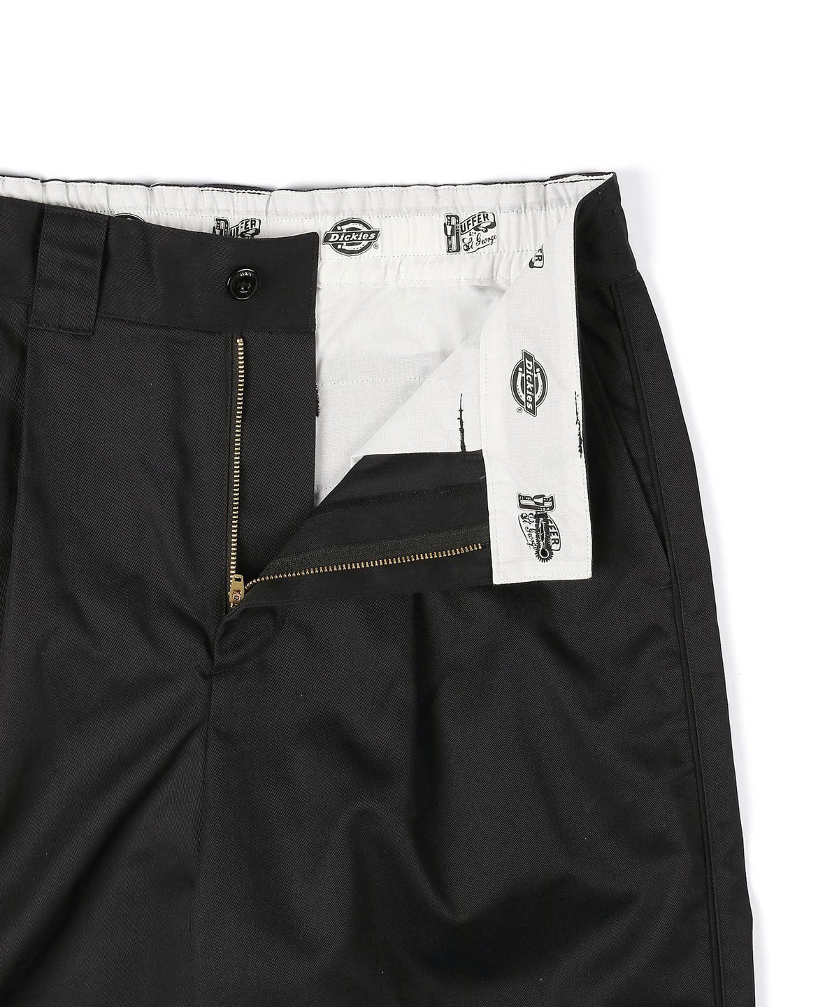 DICKIES × DUFFER ワンタック ワイドテーパードパンツ