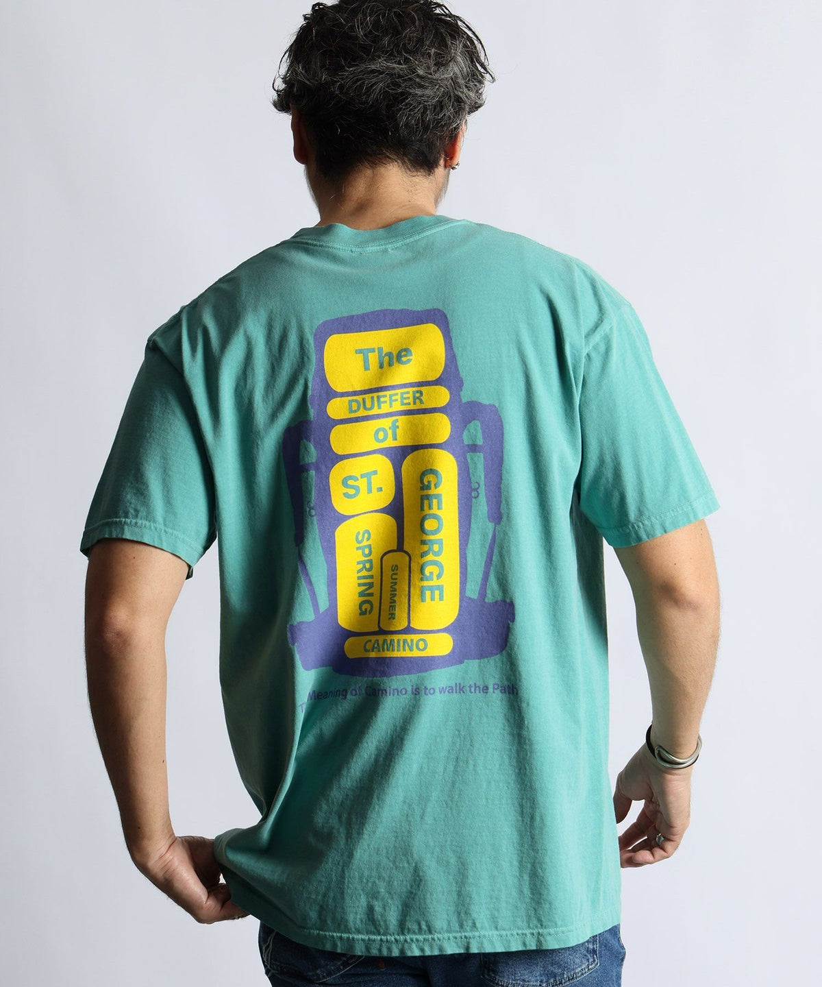 ピグメントダイ グラフィックTシャツ