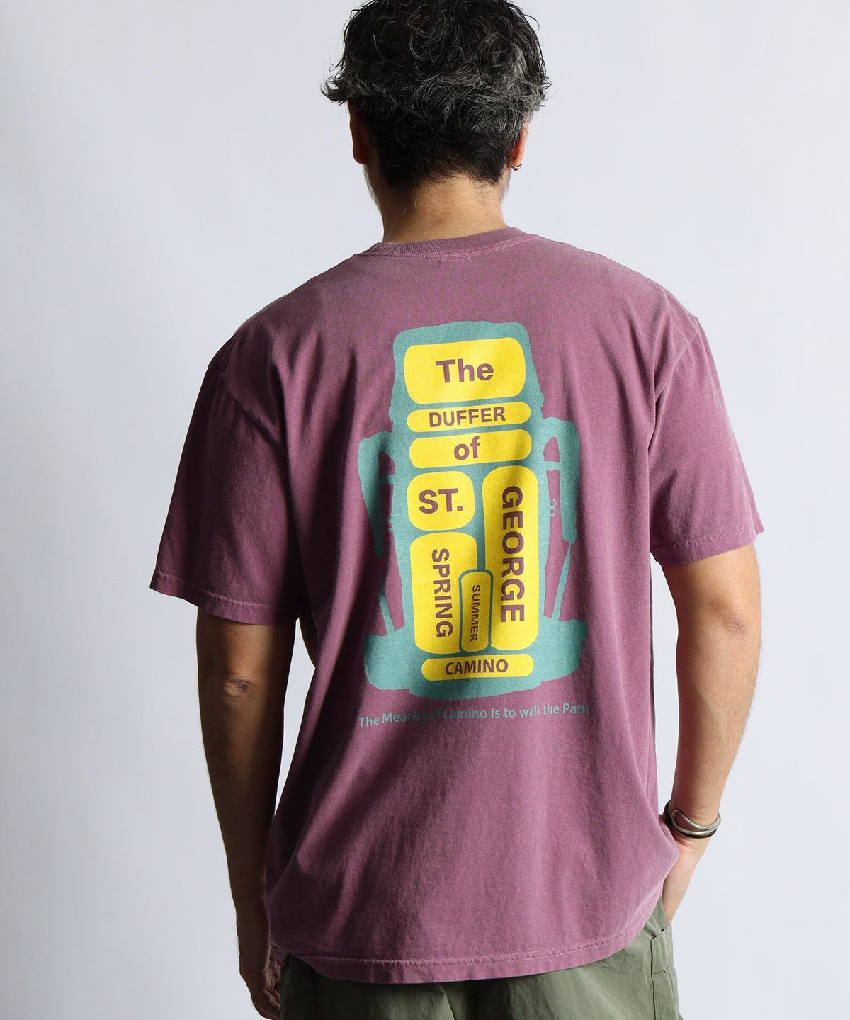 ピグメントダイ グラフィックTシャツ