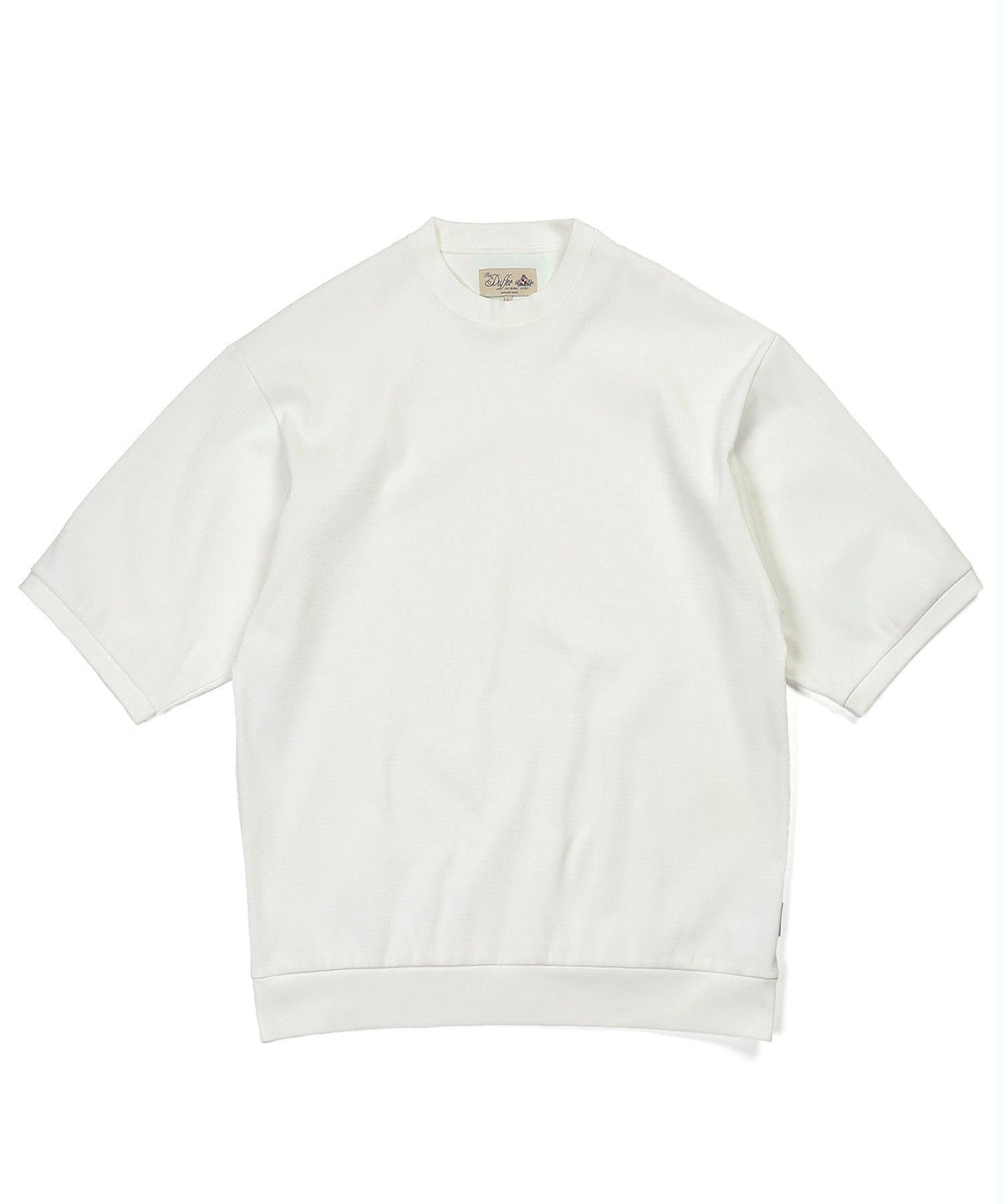 高収縮機能素材「エアフレックス」5分袖 ハニカム リラックスTEE【WEB限定アイテム】
