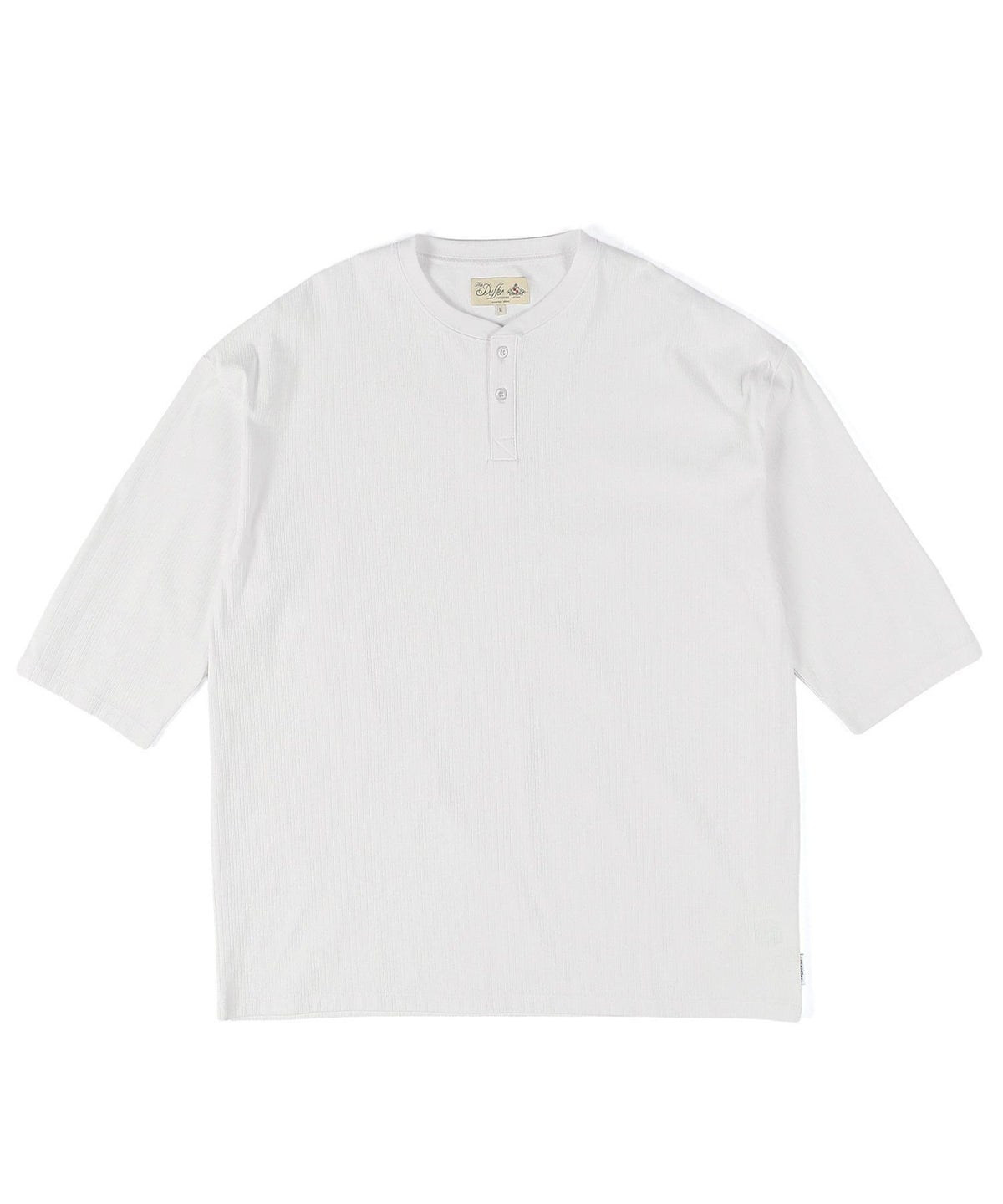 高収縮機能素材「エアフレックス」ランダムリブ 7分袖Tシャツ