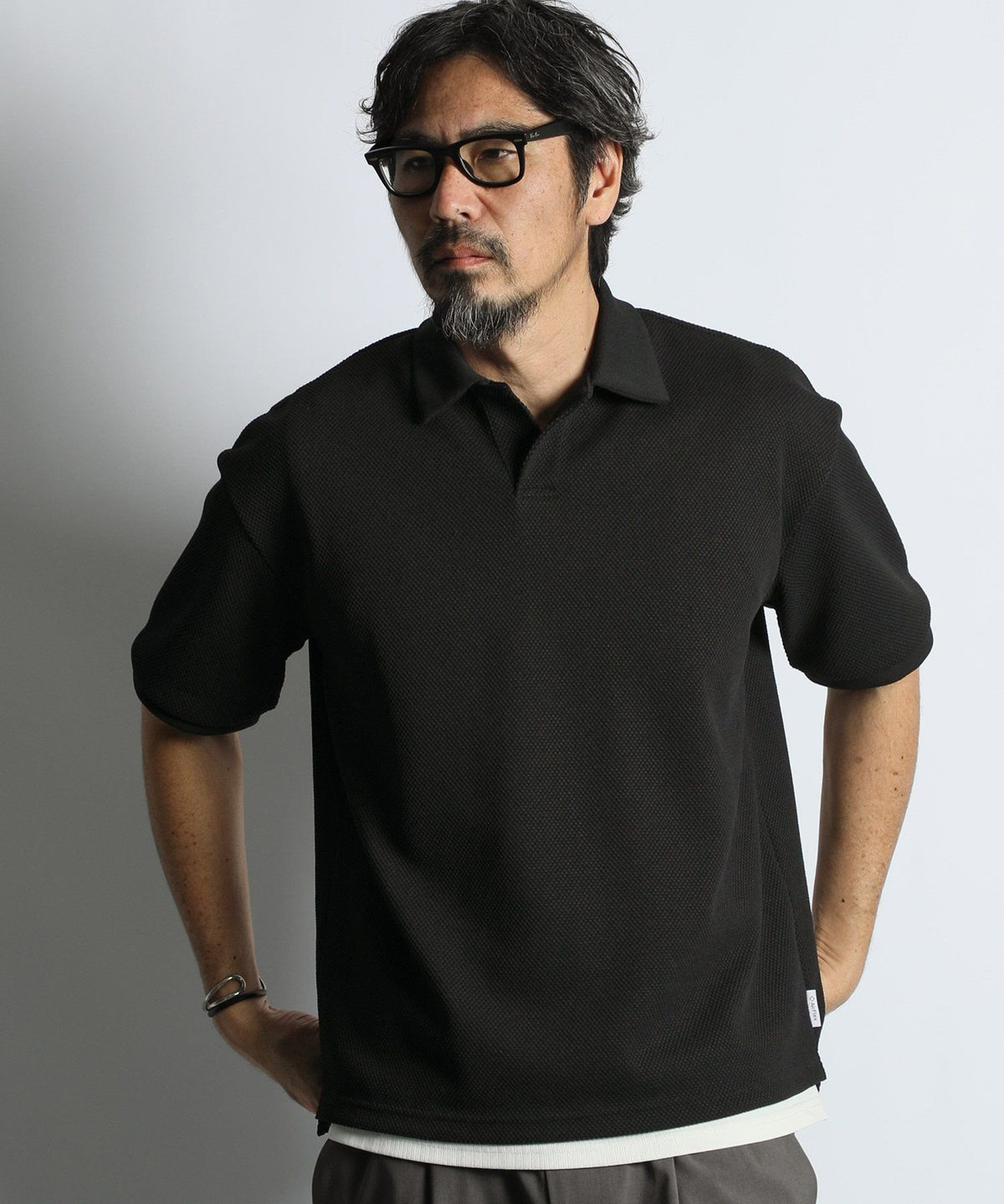 Setup compatible functional material “Airflex” pique skipper polo