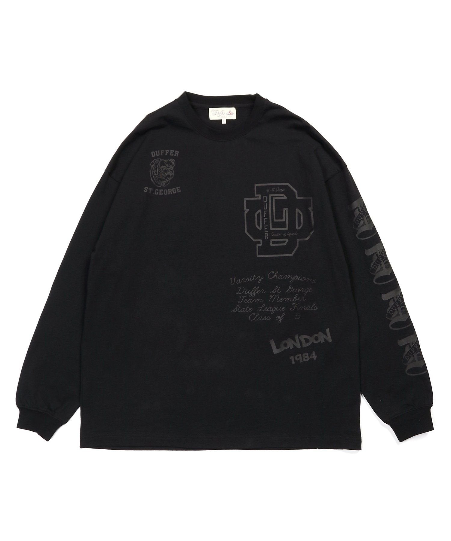 DUFFERアーカイブ ロゴ ロングスリーブTシャツ
