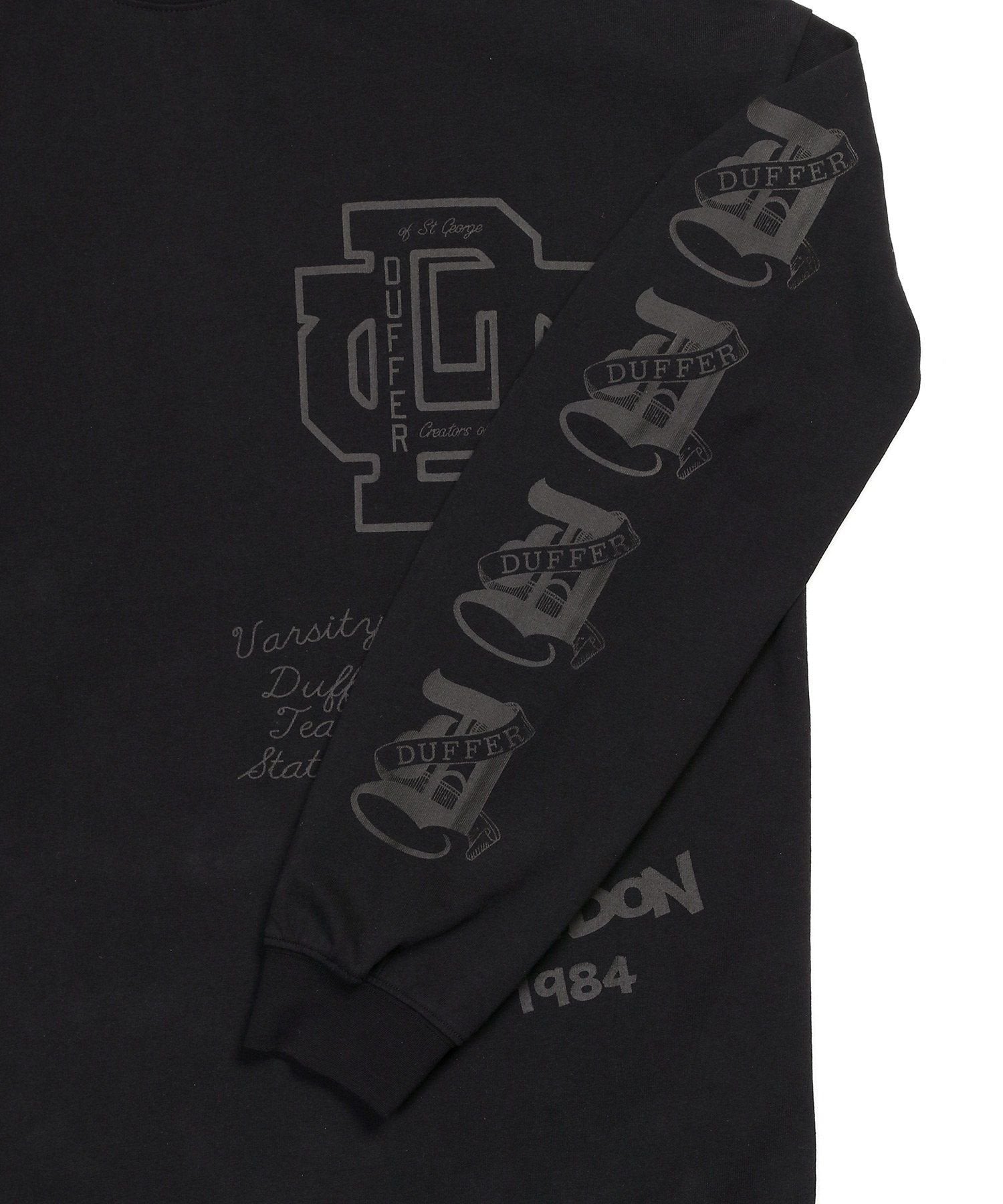 DUFFERアーカイブ ロゴ ロングスリーブTシャツ