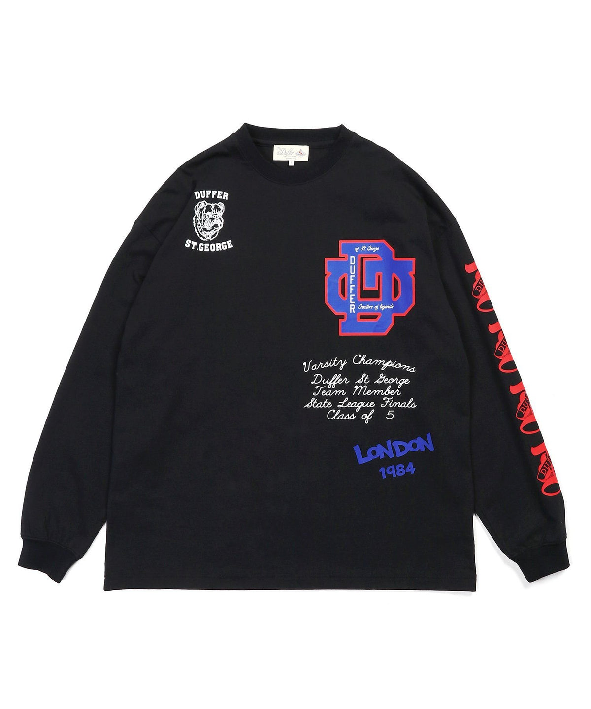 DUFFERアーカイブ ロゴ ロングスリーブTシャツ
