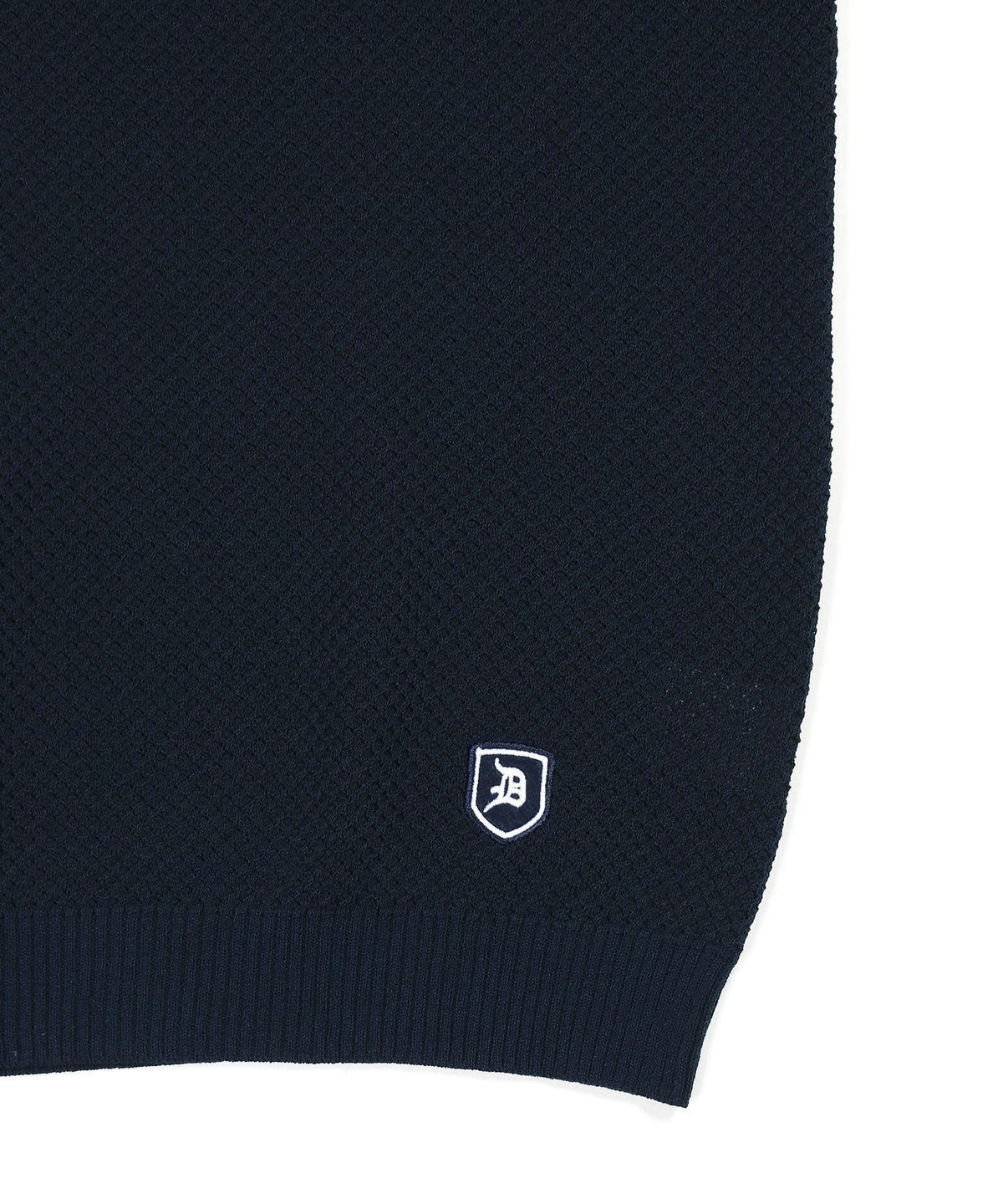 mesh knit skipper polo