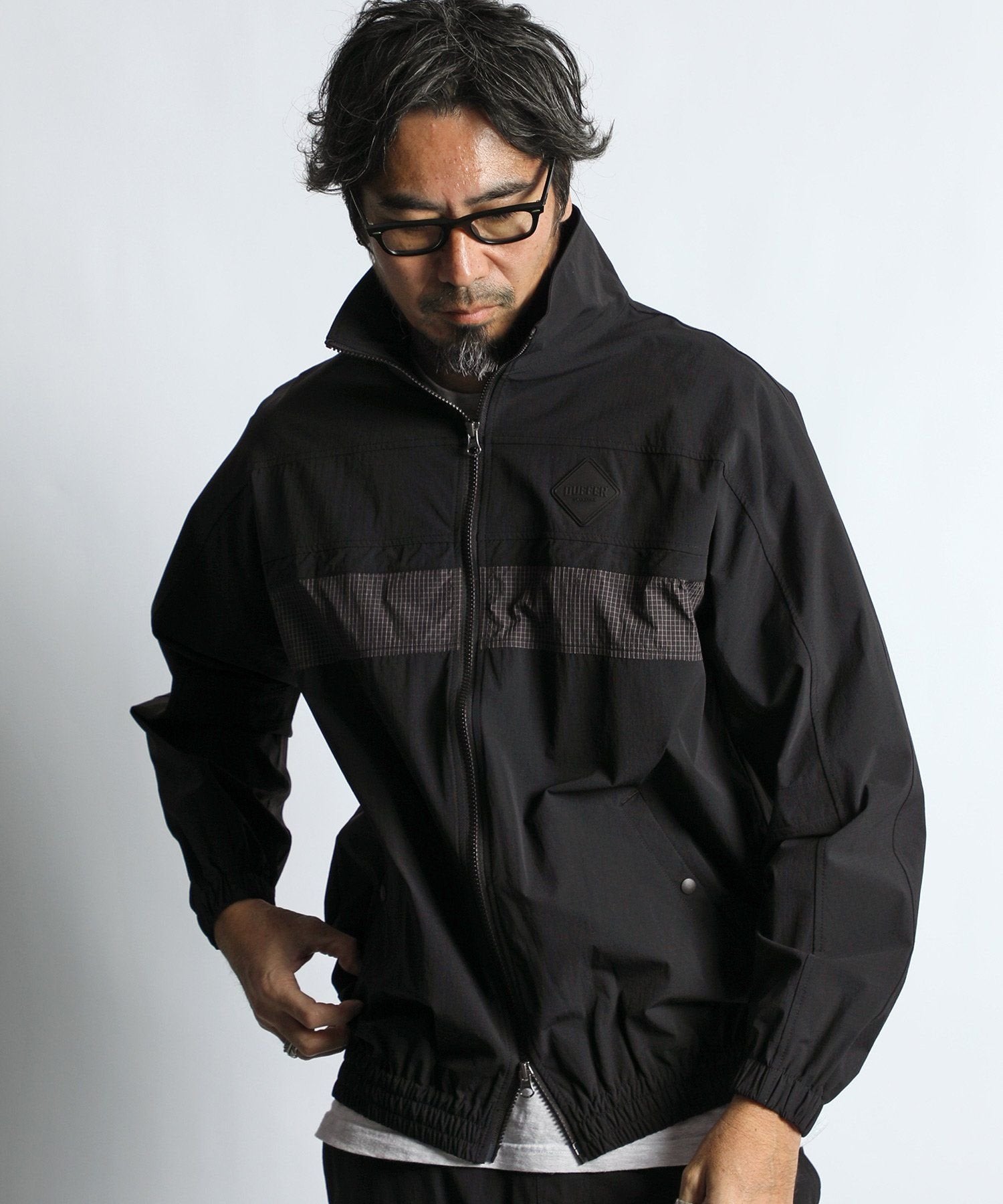 〔BLACK LABEL〕：セットアップ対応 コーデュラ スタンドブルゾン