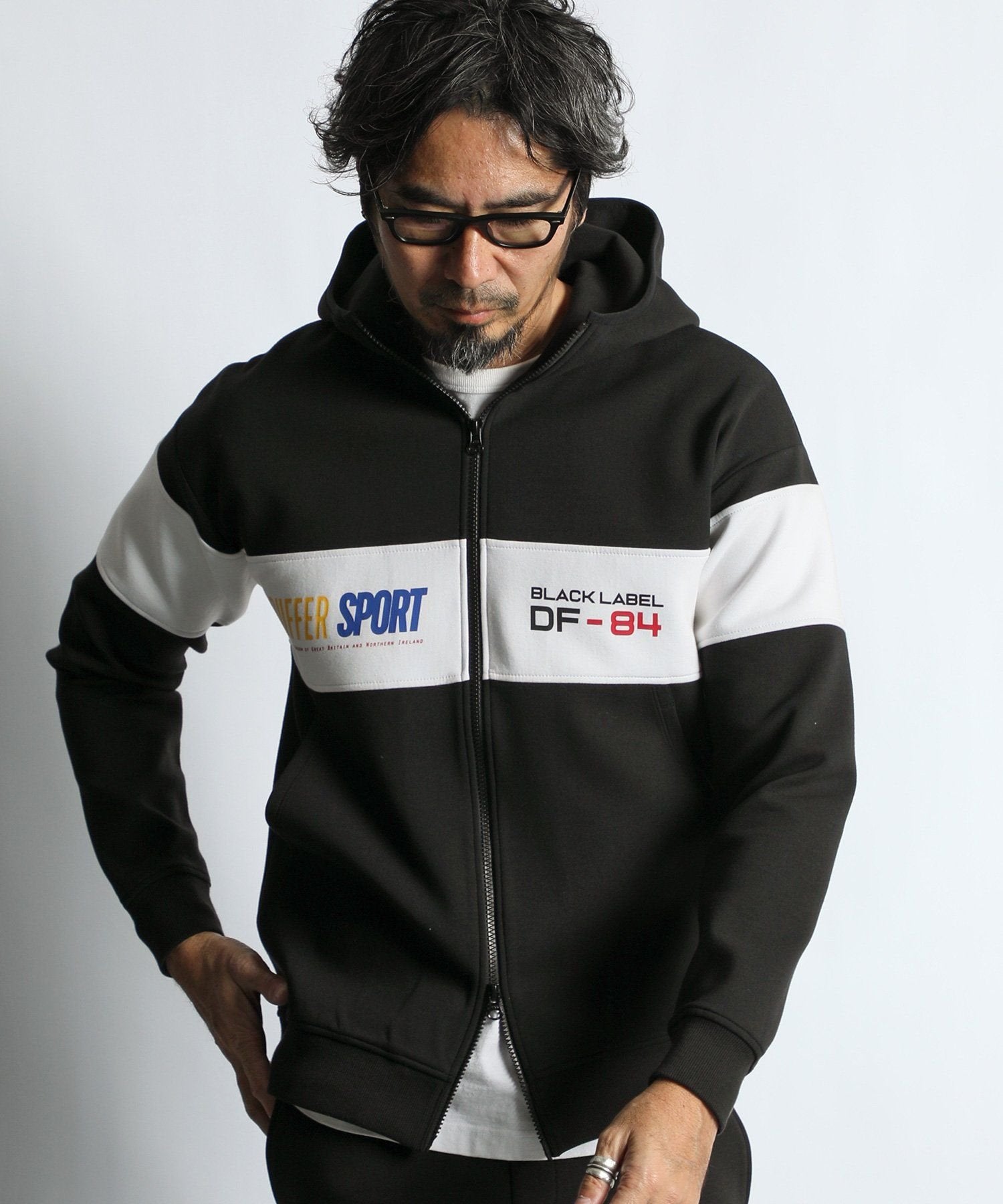 BLACK LABEL〕：セットアップ対応 ソロナ スタンドパーカー