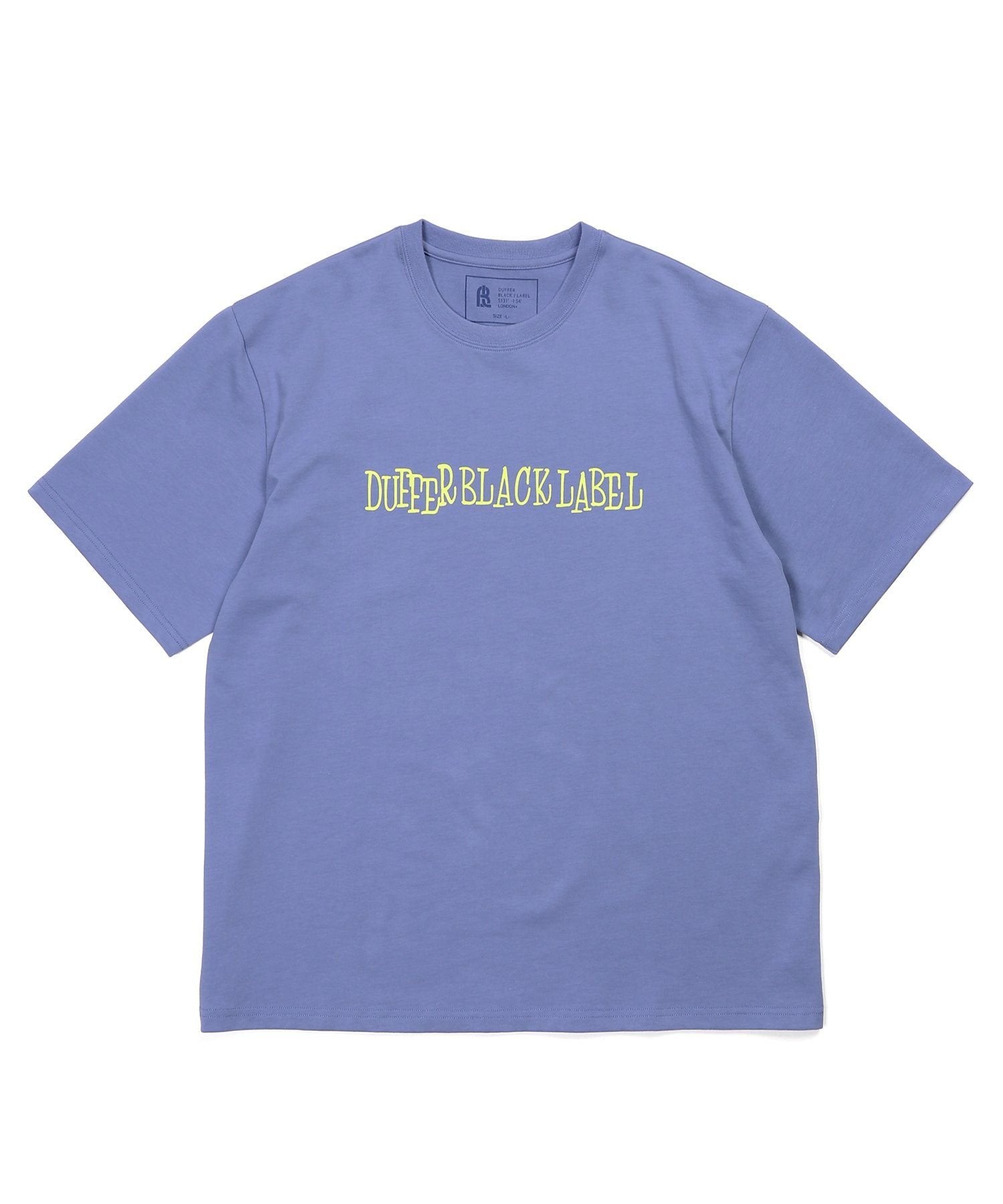 efarbe コットン ロゴtシャツ ブラック XL BLACK LABEL〕：CVC天竺 速乾 90sロゴTEE