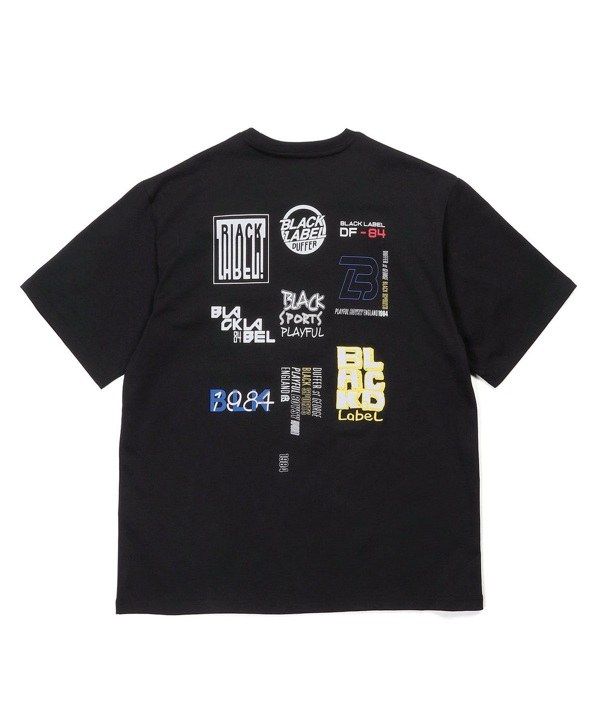 〔BLACK LABEL〕：CVC天竺 速乾 90sロゴTEE
