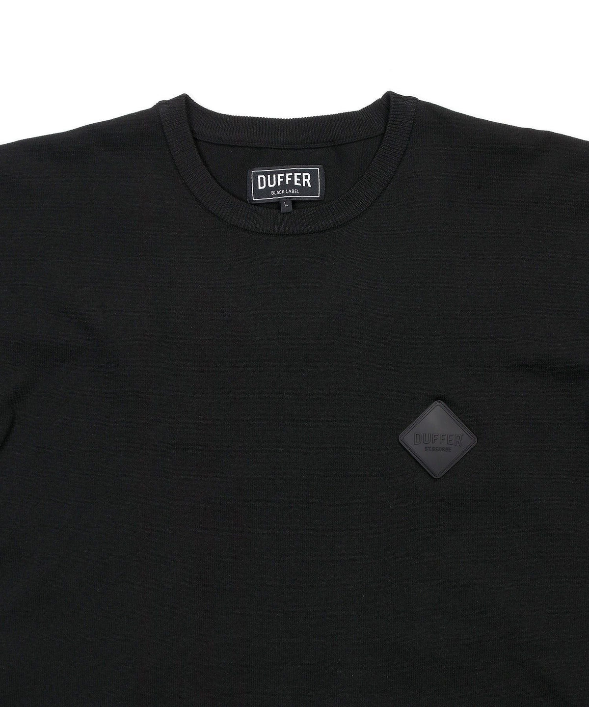〔BLACK LABEL〕：自宅で洗える ジャガードロゴニット