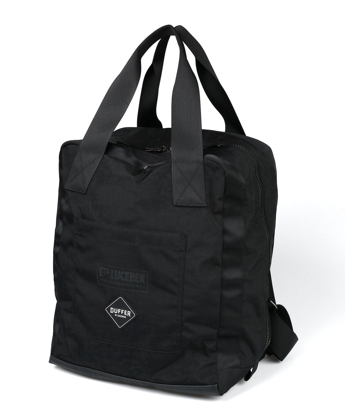 LUCEBER × BLACK LABEL：ルースバー別注 2ウェイ パラシュートバッグ