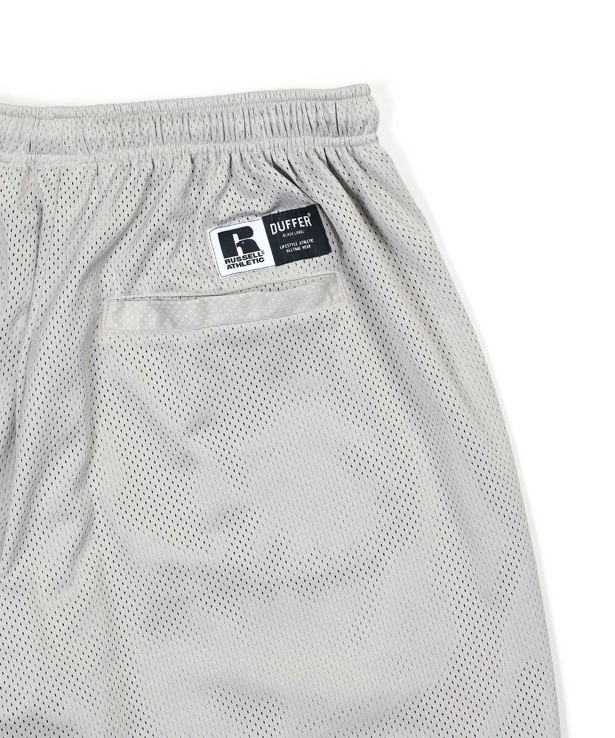 〔BLACK LABEL〕：セットアップ対応 ラッセルアスレティック別注 メッシュショーツ