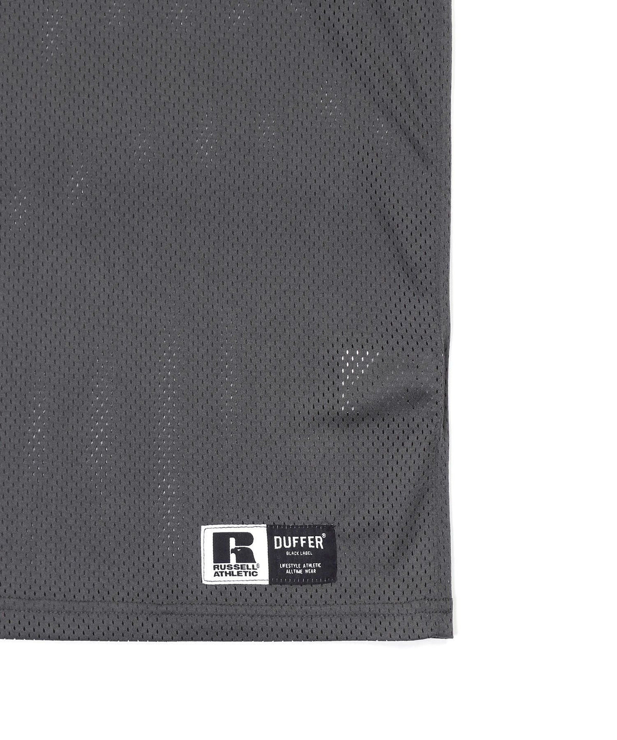 〔BLACK LABEL〕：セットアップ対応 ラッセルアスレティック別注 メッシュTシャツ